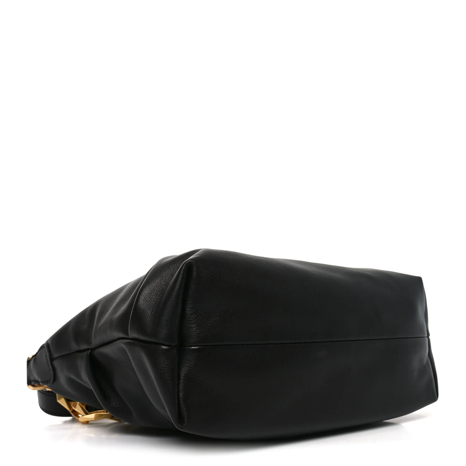 Soft Calfskin Small Diamond Hobo Black - Image 4