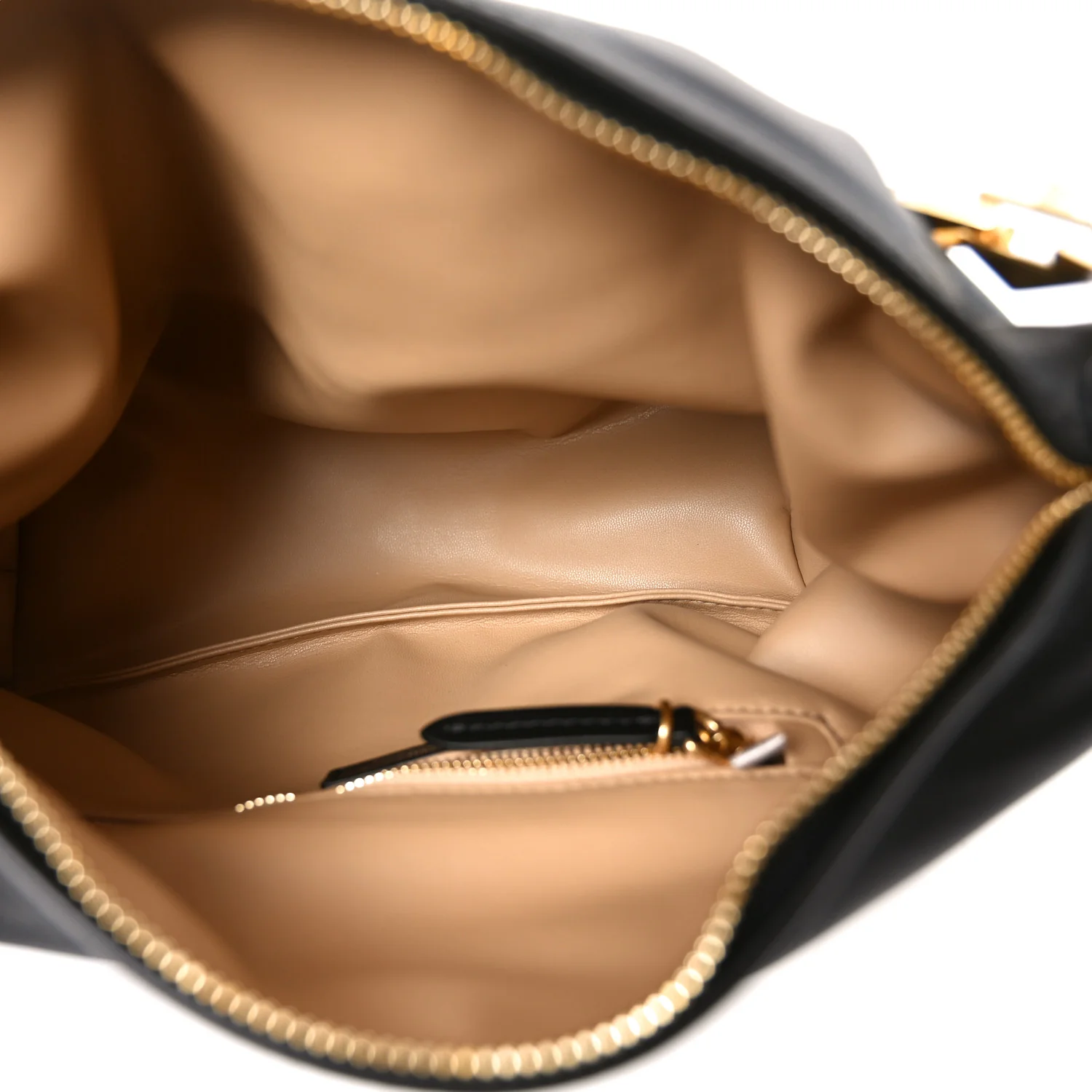 Soft Calfskin Small Diamond Hobo Black - Image 5