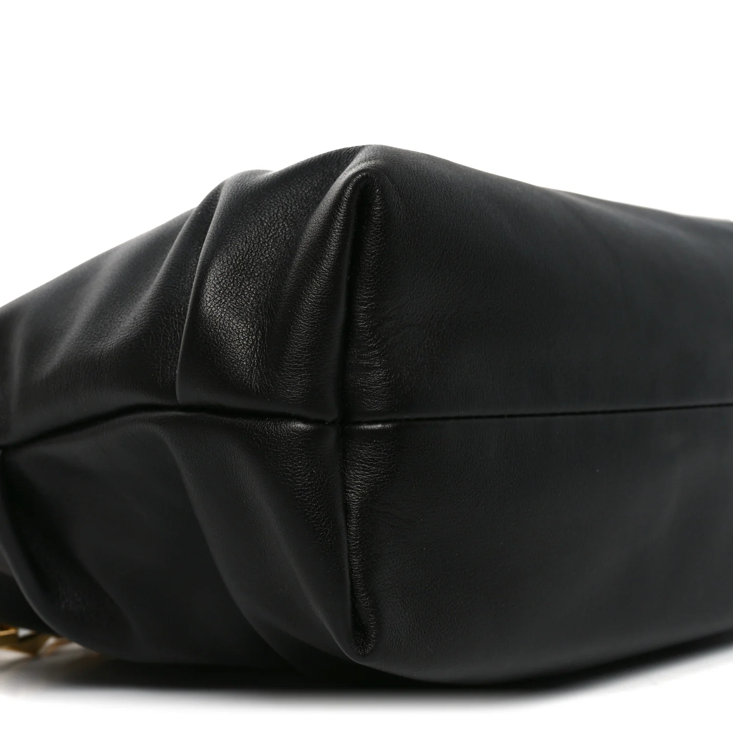 Soft Calfskin Small Diamond Hobo Black - Image 8