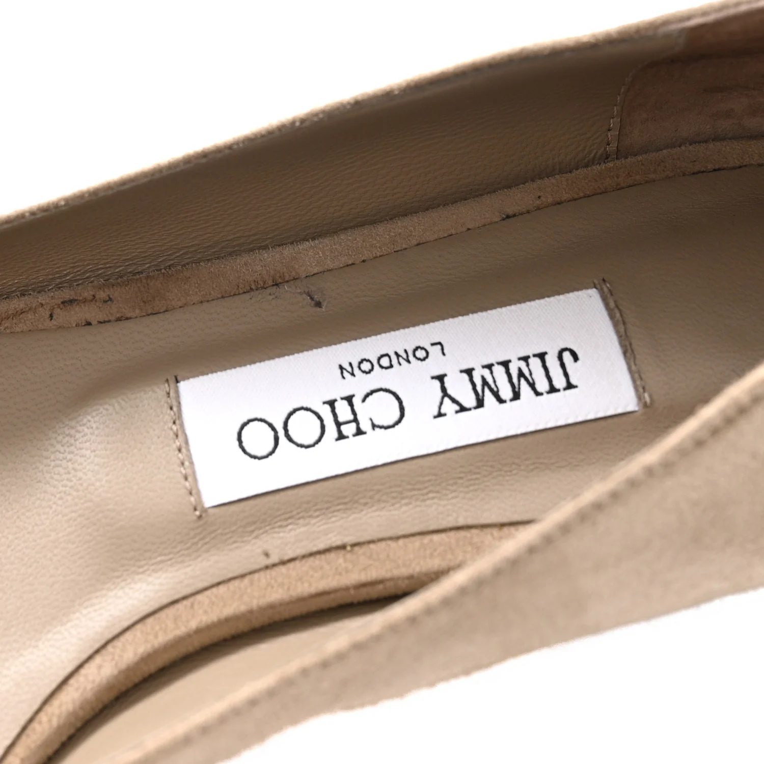 Suede Alina Flats 39.5 Taupe - Image 10