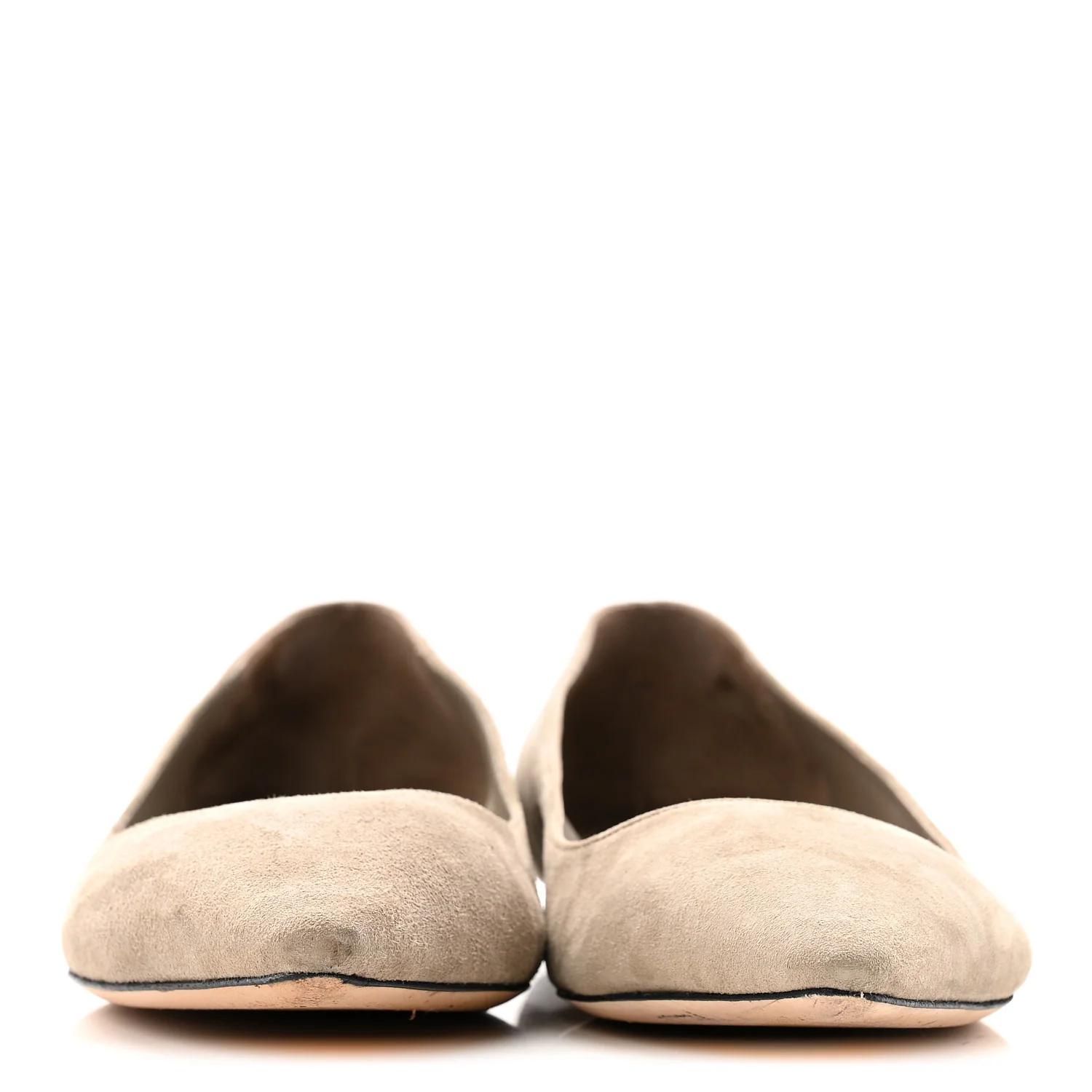 Suede Alina Flats 39.5 Taupe - Image 3