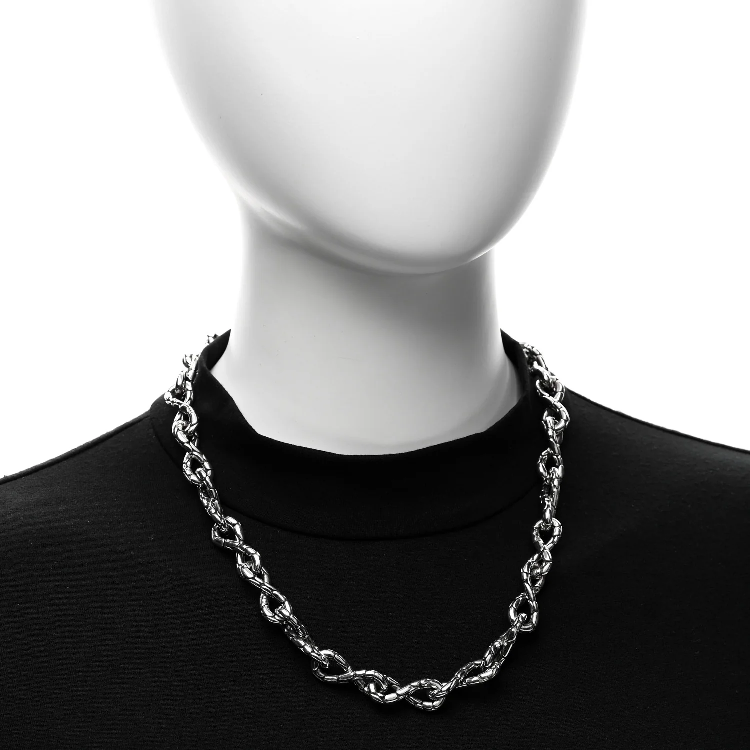 Sterling Silver Kali Pebble Infinity Chain Necklace - Image 2