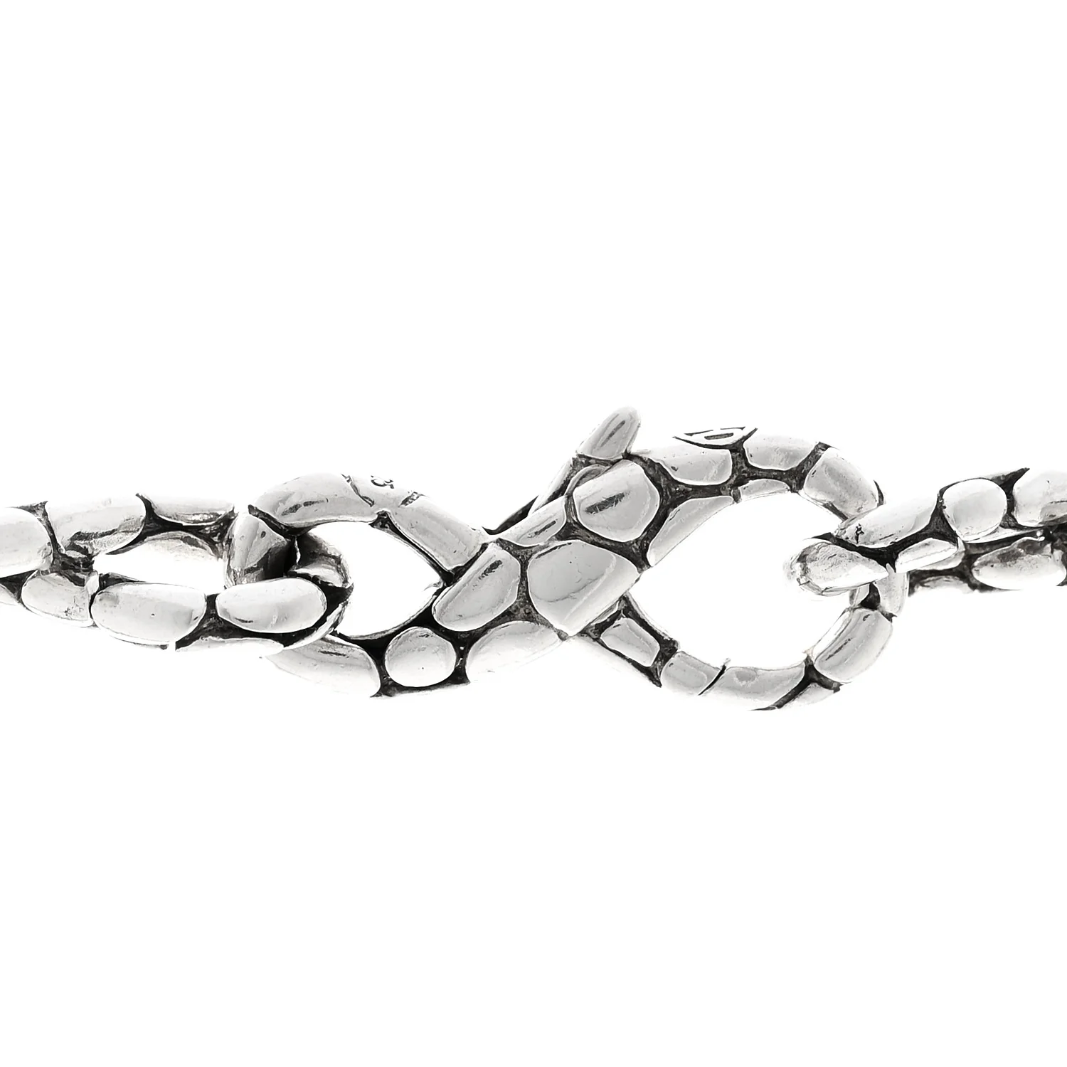 Sterling Silver Kali Pebble Infinity Chain Necklace - Image 4