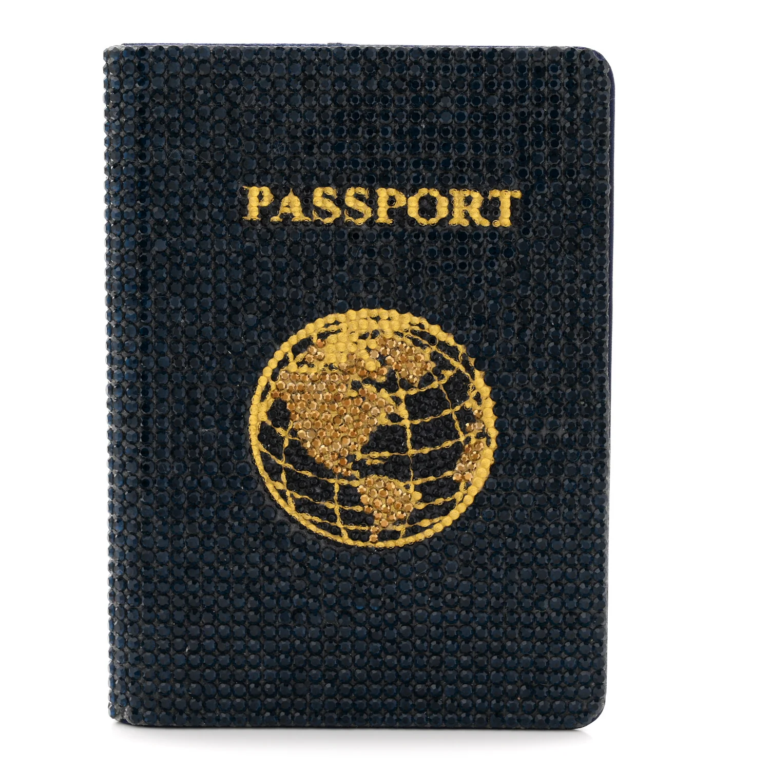 Crystal Traveler Passport Holder Jet