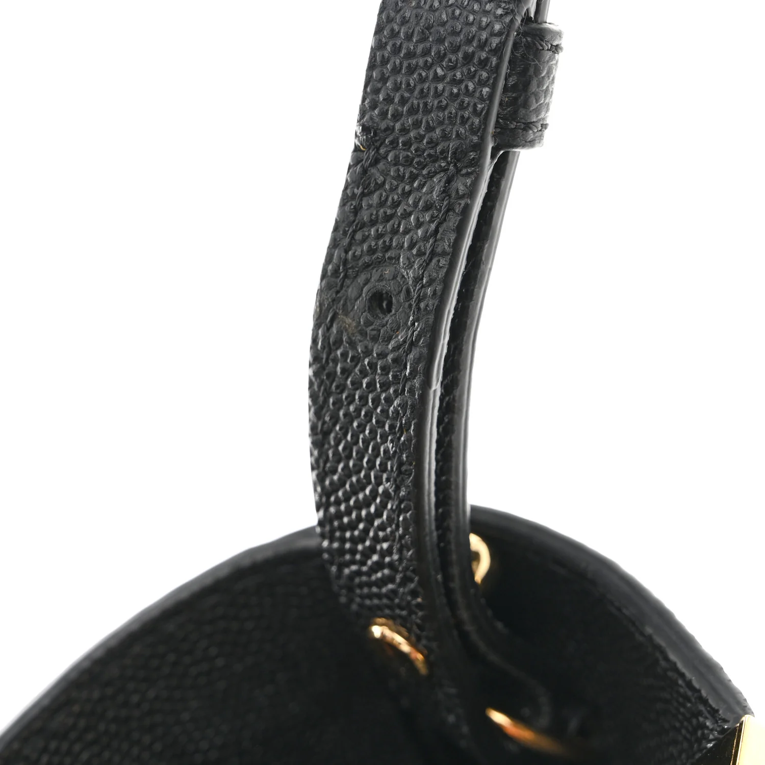 Pebbled Calfskin Augusta Crossbody Black - Image 10
