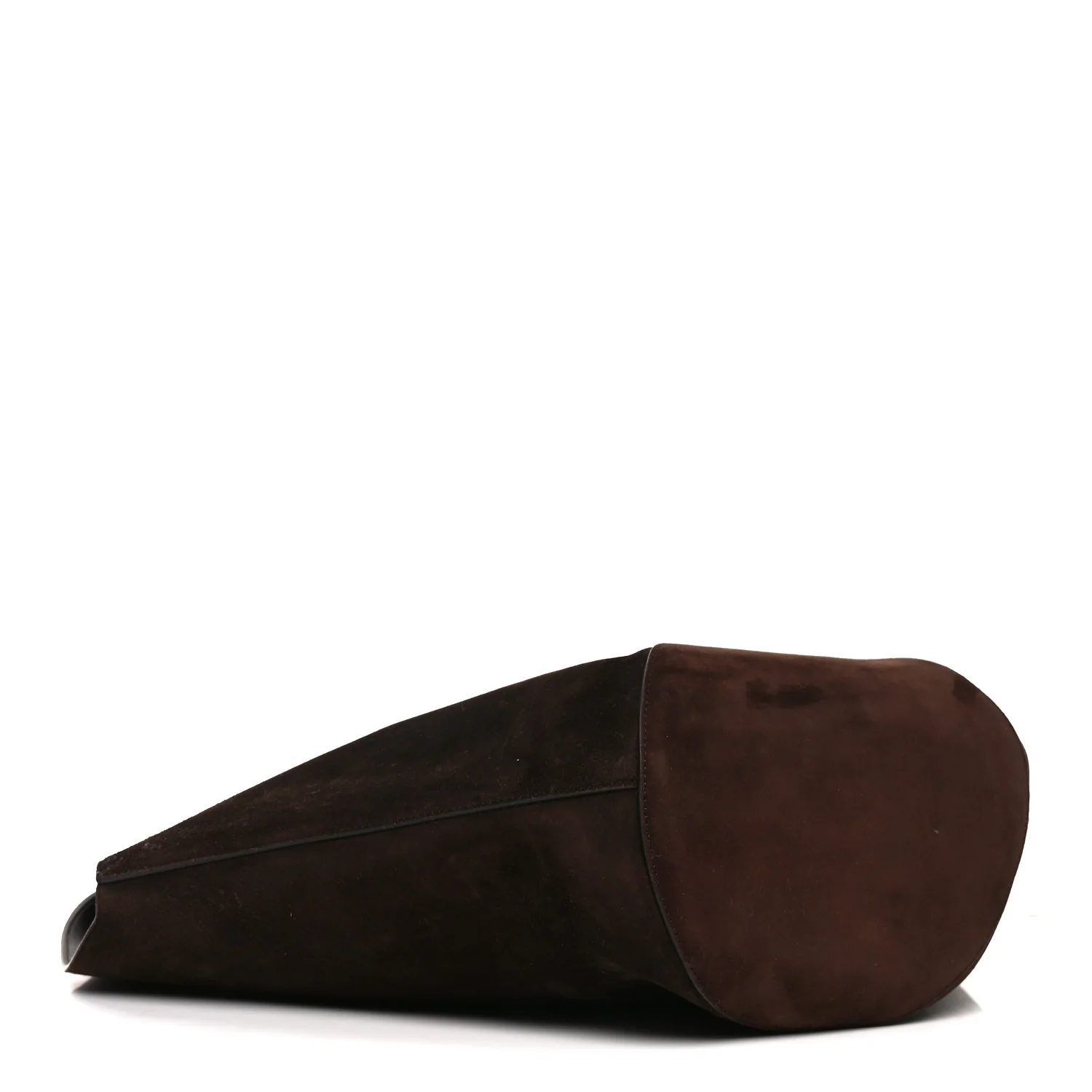 Suede Calfskin Medium Lotus Tote Coffee - Image 4