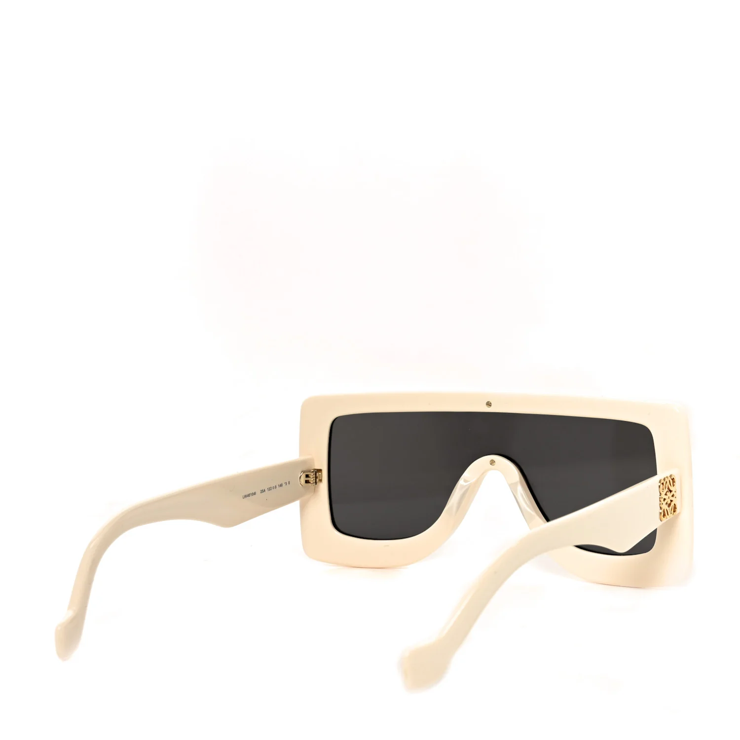 Acetate Anagram Shield Sunglasses LW40104I Beige - Image 4