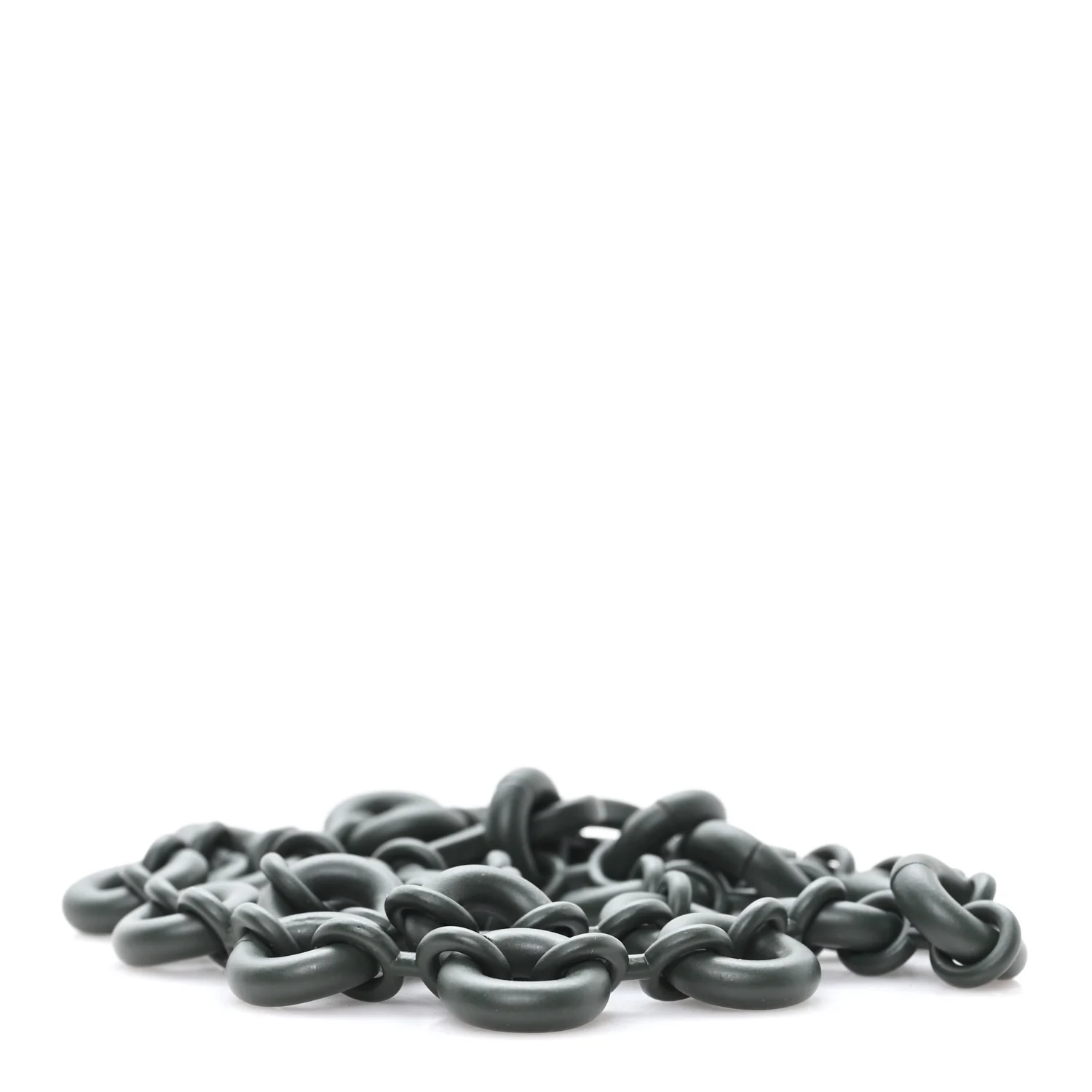 Brass Monochrome Donut Chain Shoulder Strap Olive Green - Image 2