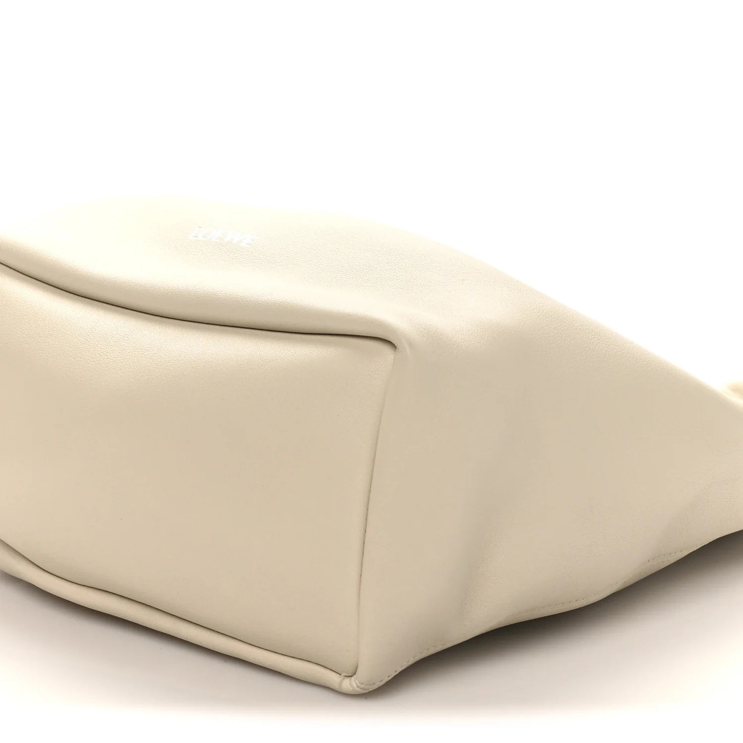 Buttery Nappa Lambskin Small Squeeze Bag Sea Salt - Image 9