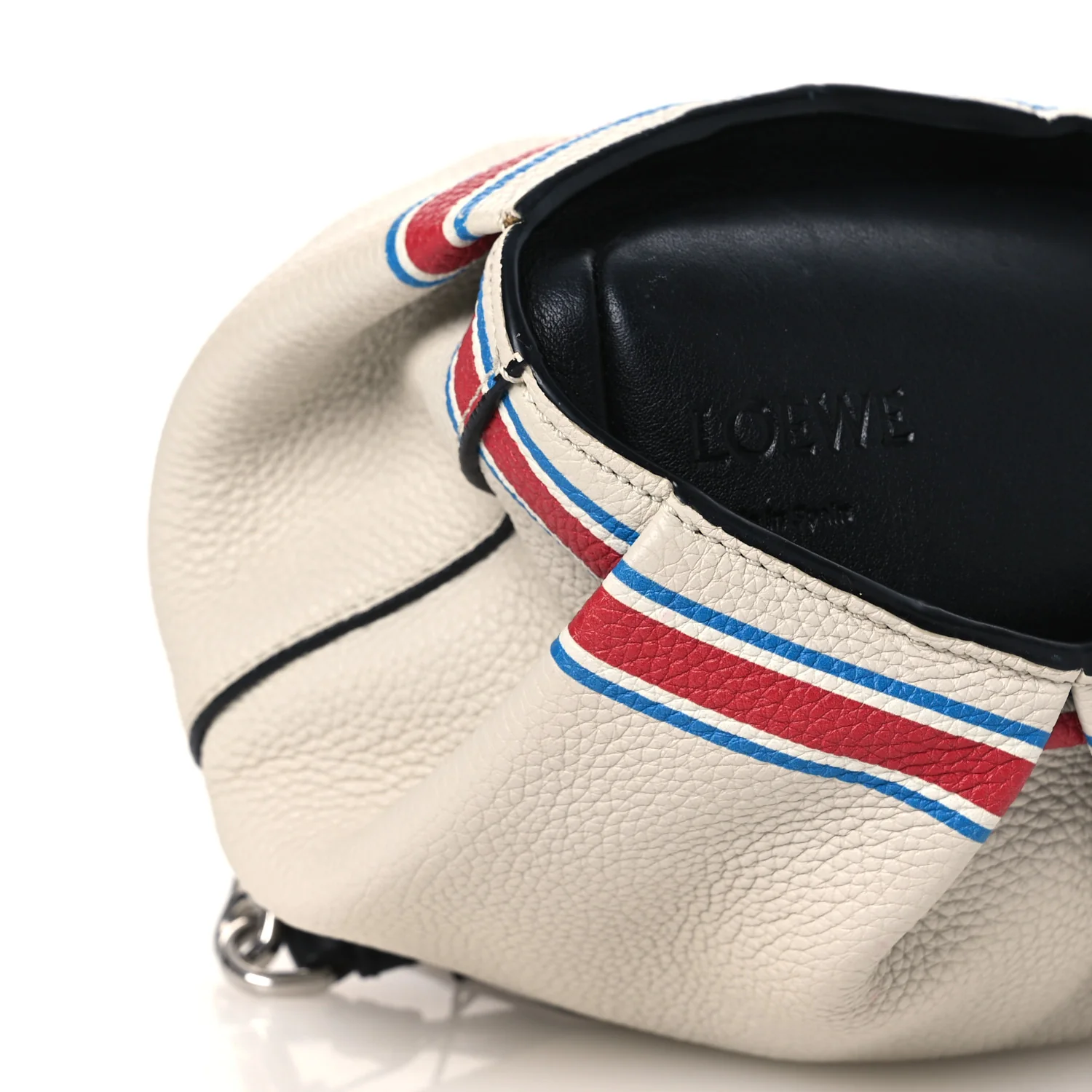 Calfskin 22 Mini Elephant Crossbody Bag Soft White Red - Image 8