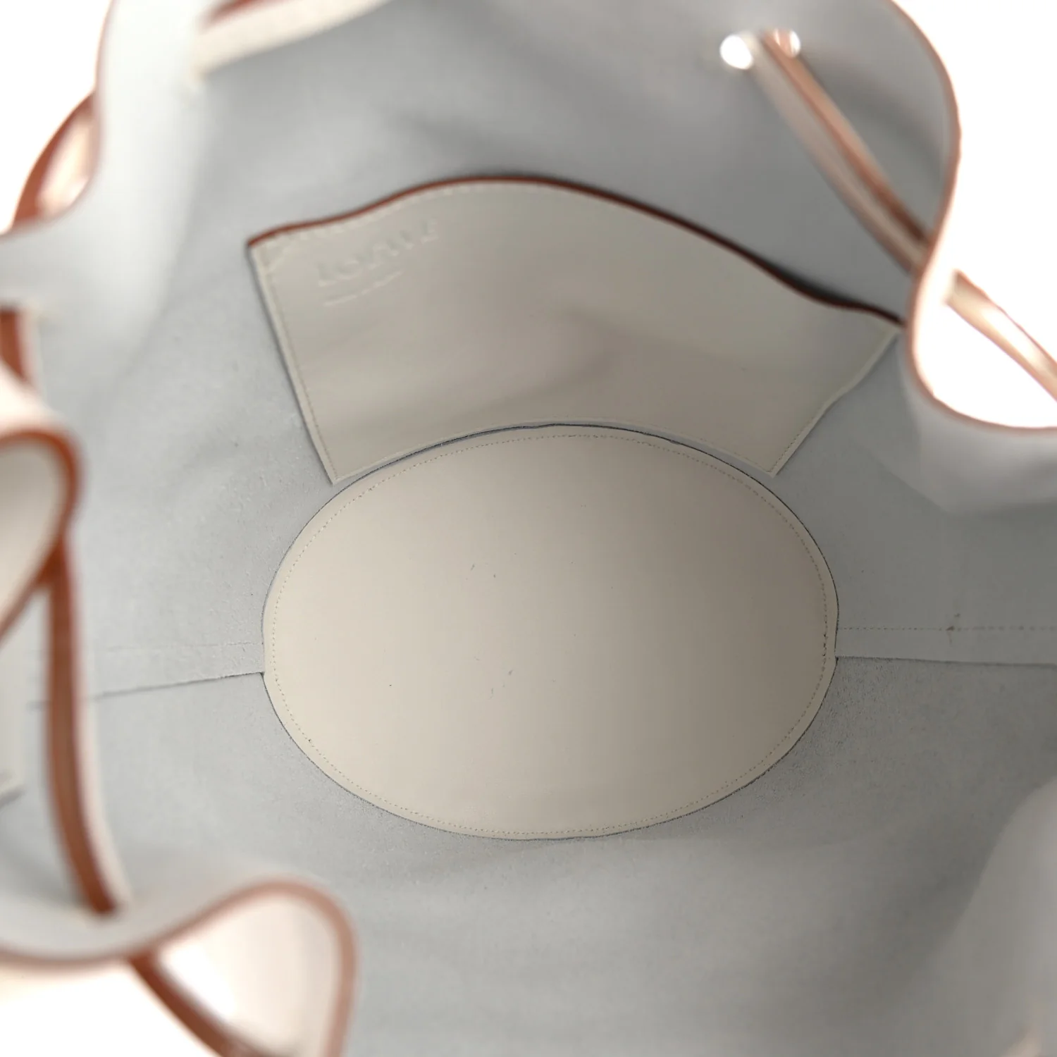 Calfskin Balloon Bucket Bag Soft White - Image 5