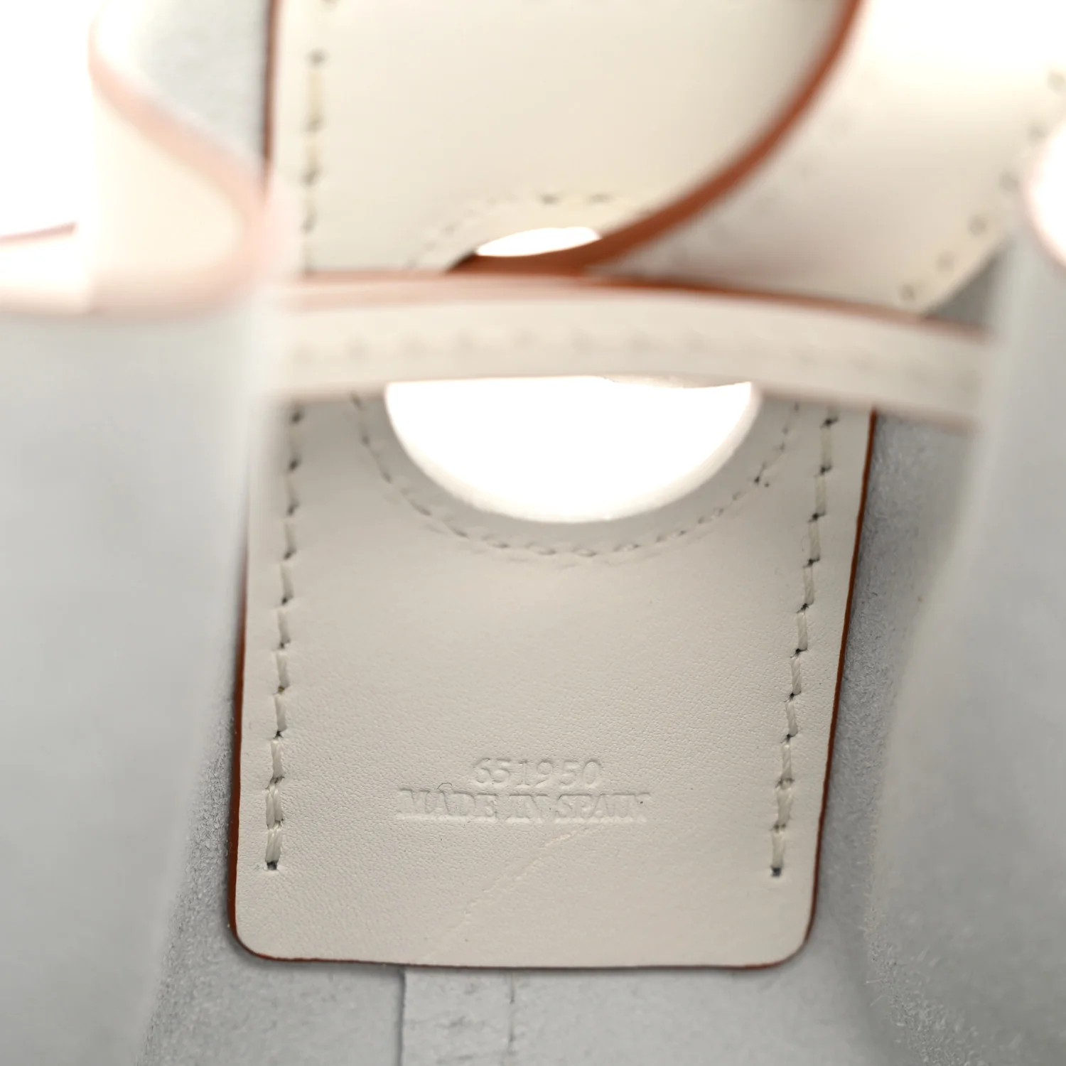 Calfskin Balloon Bucket Bag Soft White - Image 7