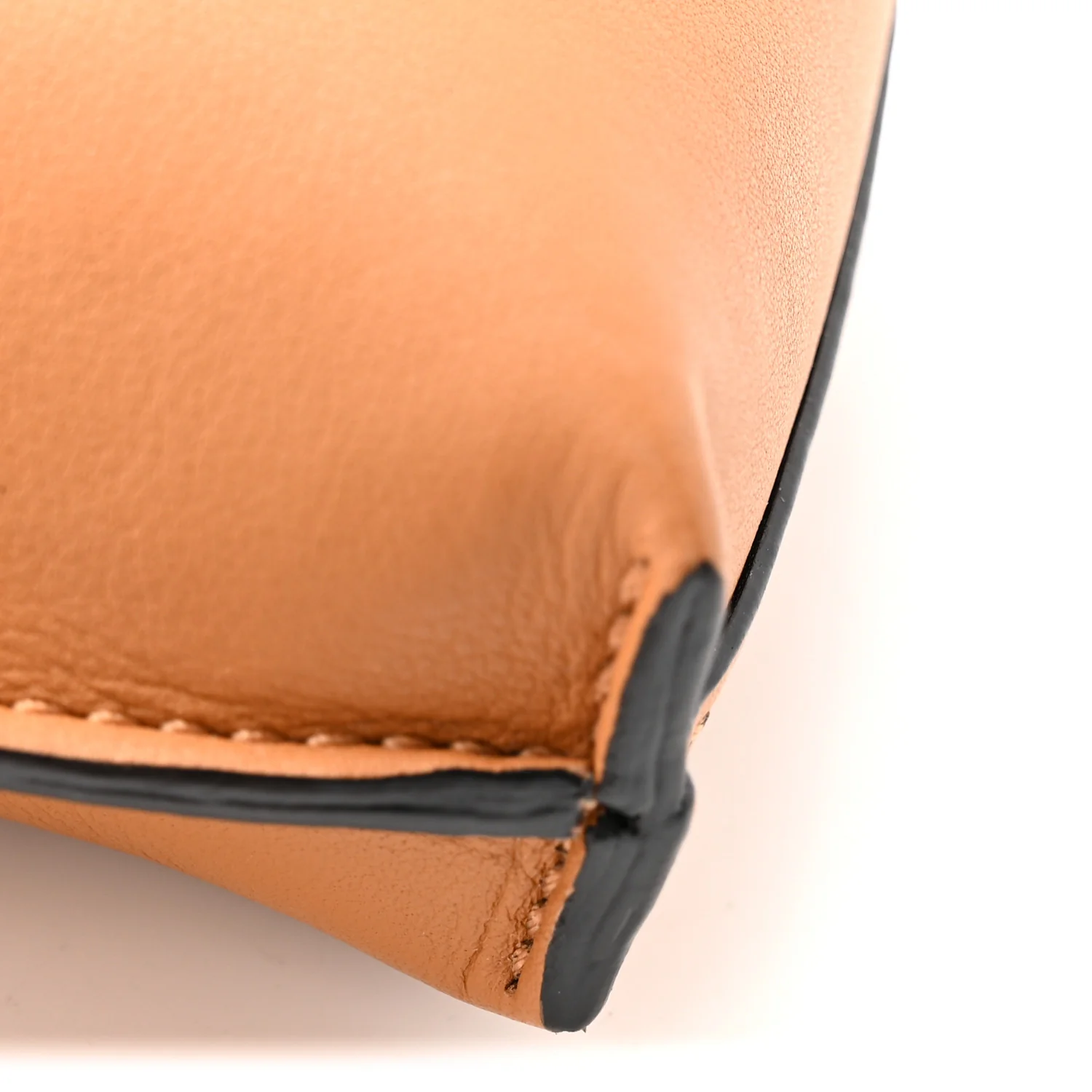 Calfskin Elephant Pouch Crossbody Bag Tan - Image 12