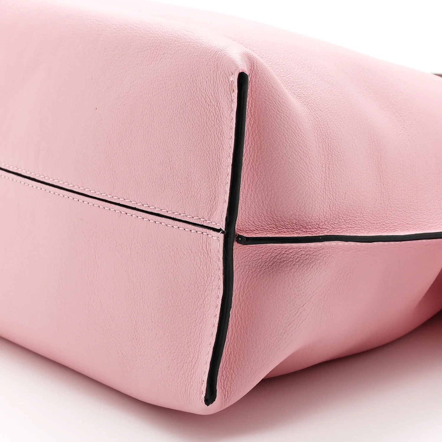 Calfskin Flamenco Knot Bag Pastel Pink - Image 10