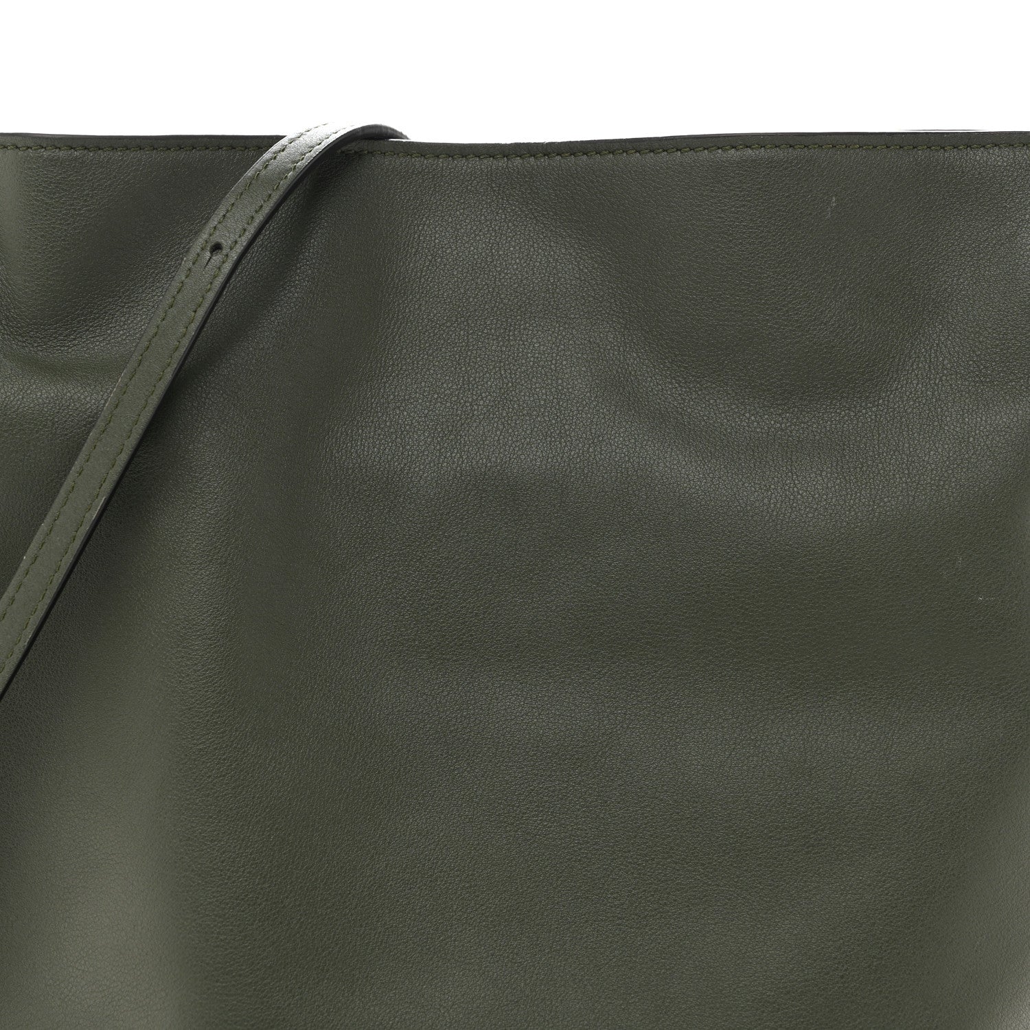 Calfskin Flamenco Knot Clutch Vintage Khaki - Image 15