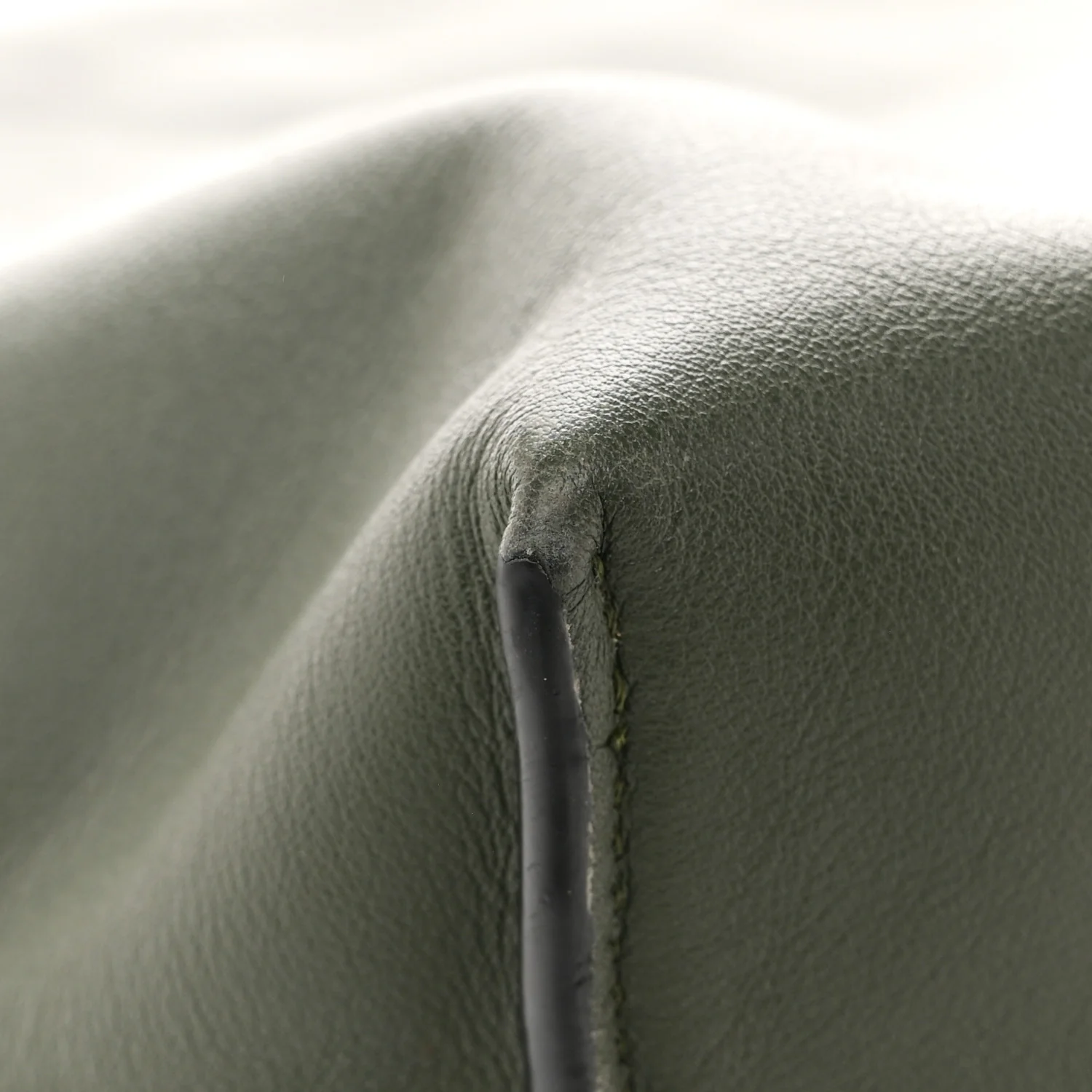 Calfskin Flamenco Knot Clutch Vintage Khaki - Image 22