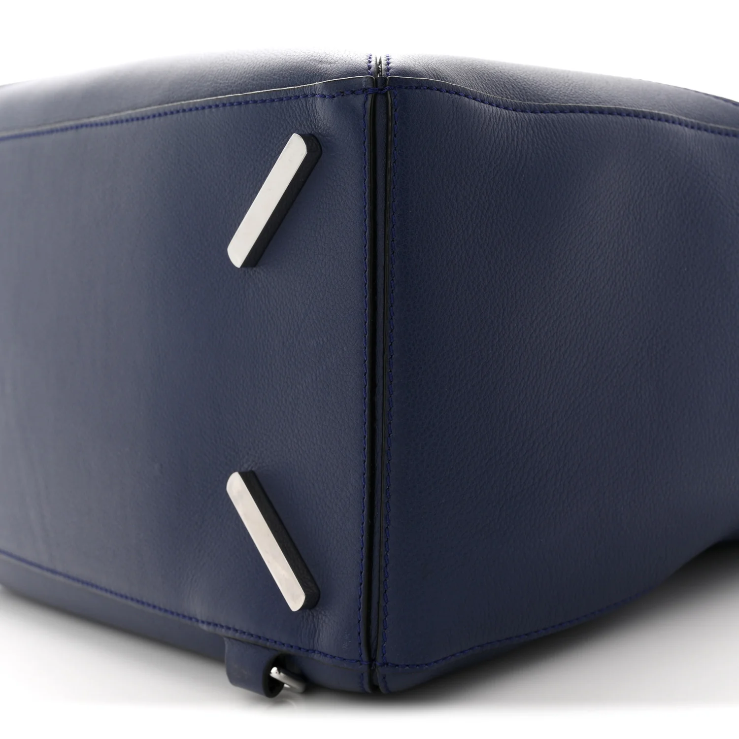 Calfskin Large Puzzle Bag Navy - Image 10