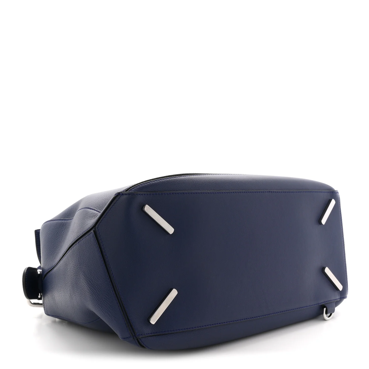 Calfskin Large Puzzle Bag Navy - Image 4
