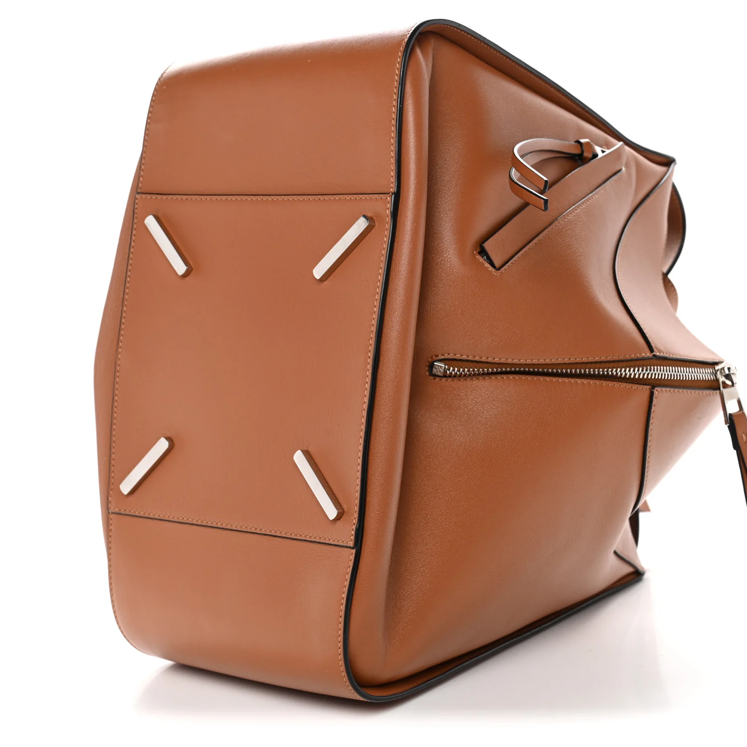 Calfskin Medium Hammock Shoulder Bag Tan - Image 10