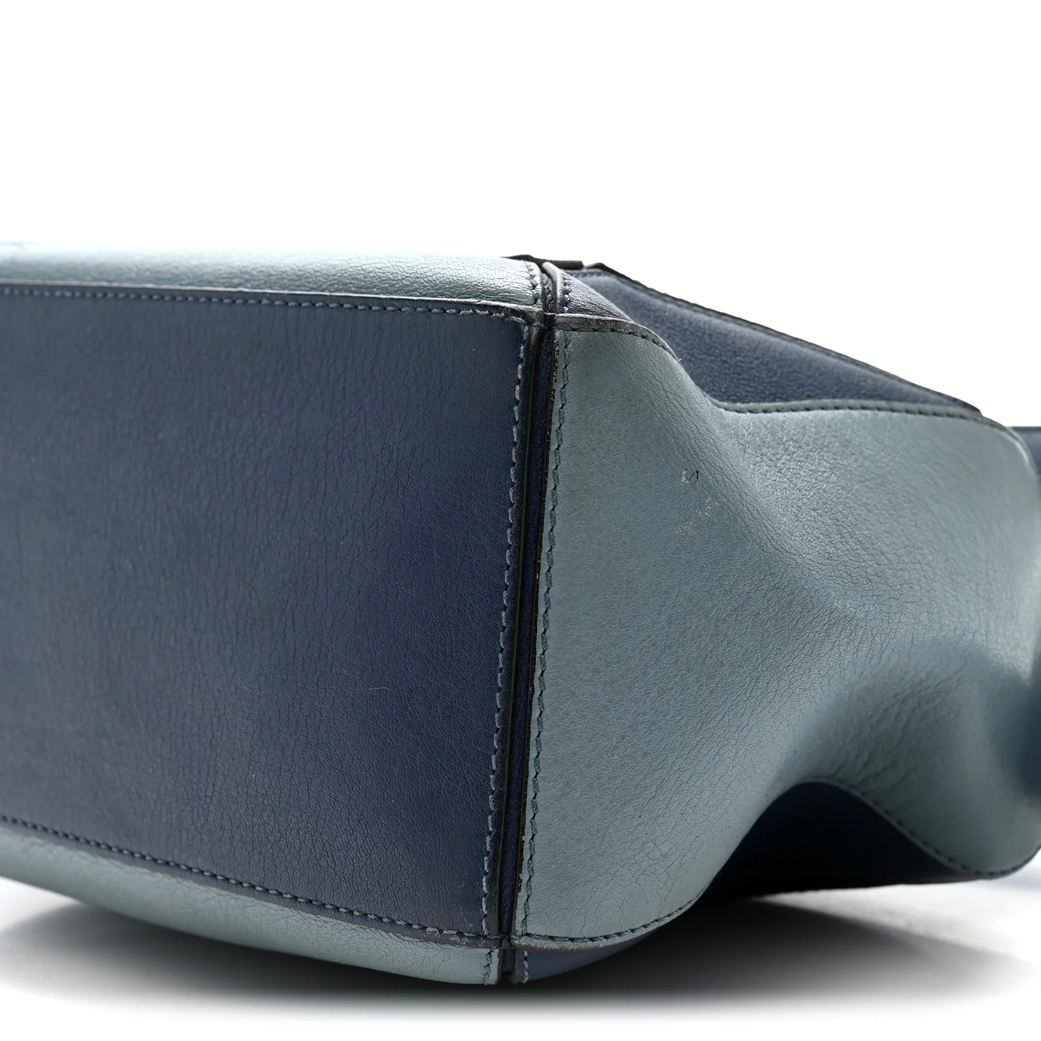 Calfskin Medium Puzzle Bag Marine Stone Steel Blue - Image 11