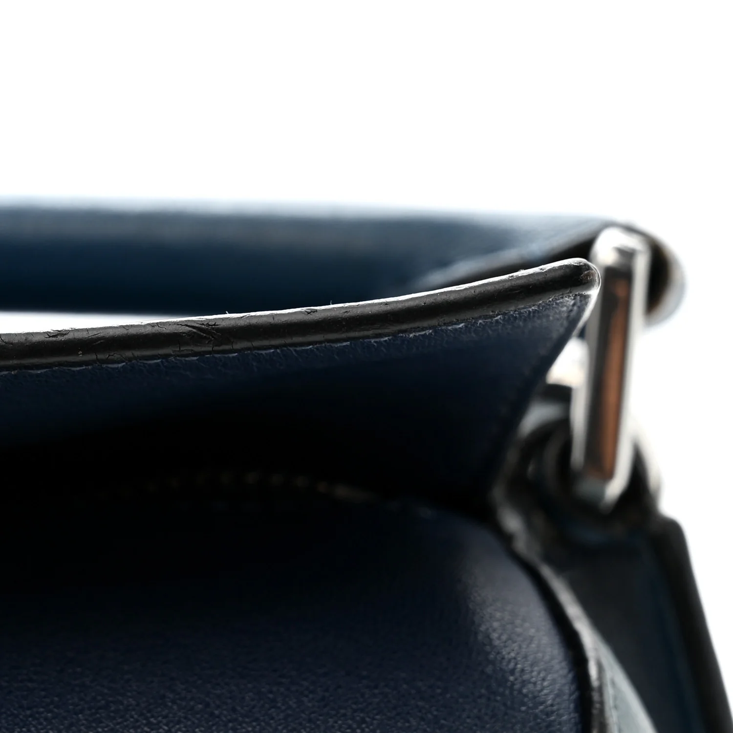 Calfskin Medium Puzzle Bag Marine Stone Steel Blue - Image 15