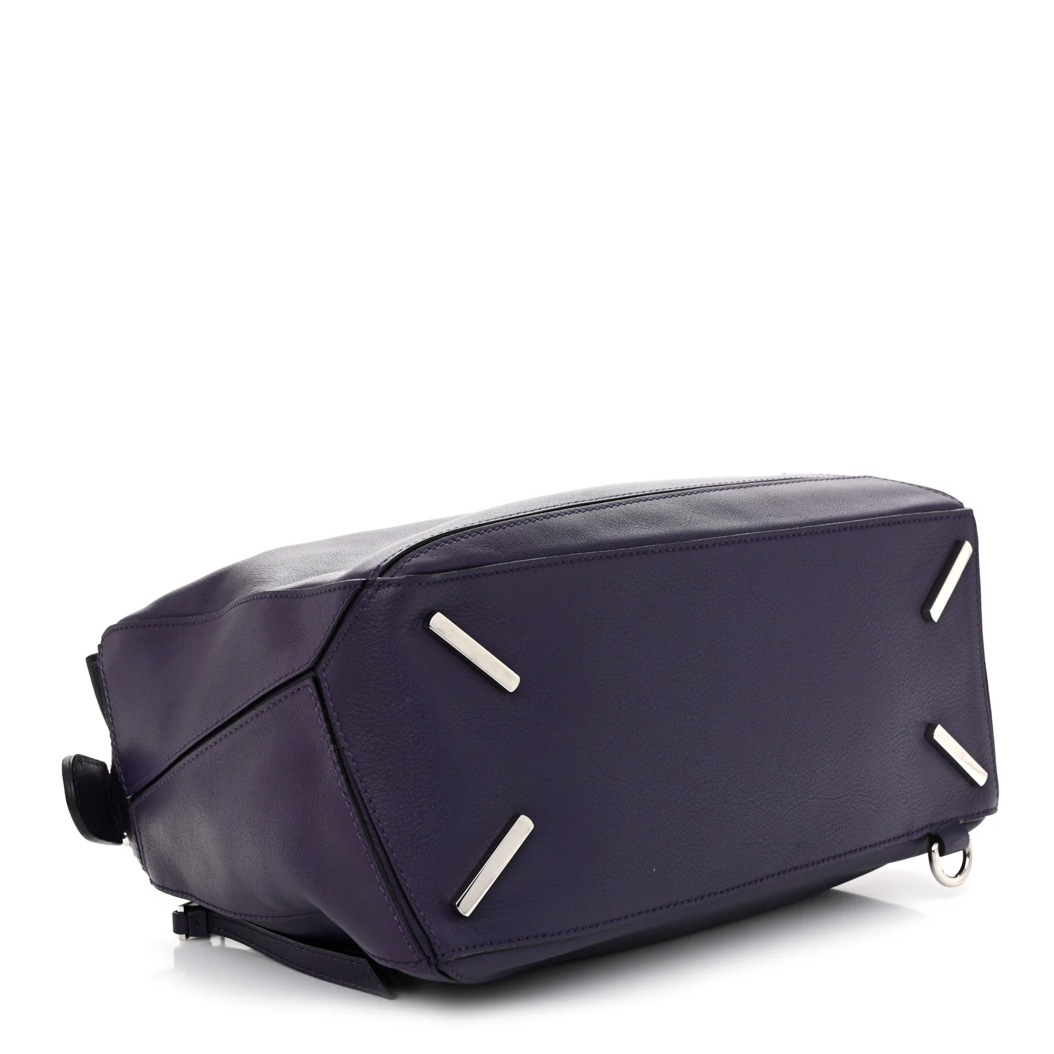 Calfskin Medium Puzzle Bag Purple - Image 4