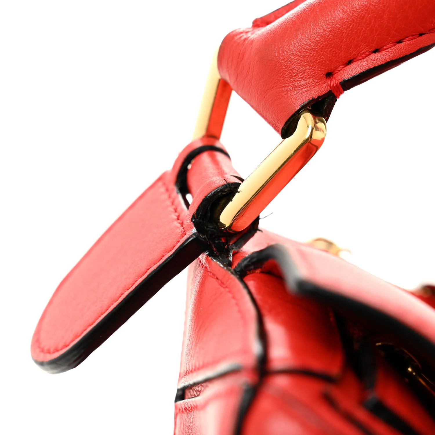 Calfskin Medium Puzzle Bag Scarlet - Image 10