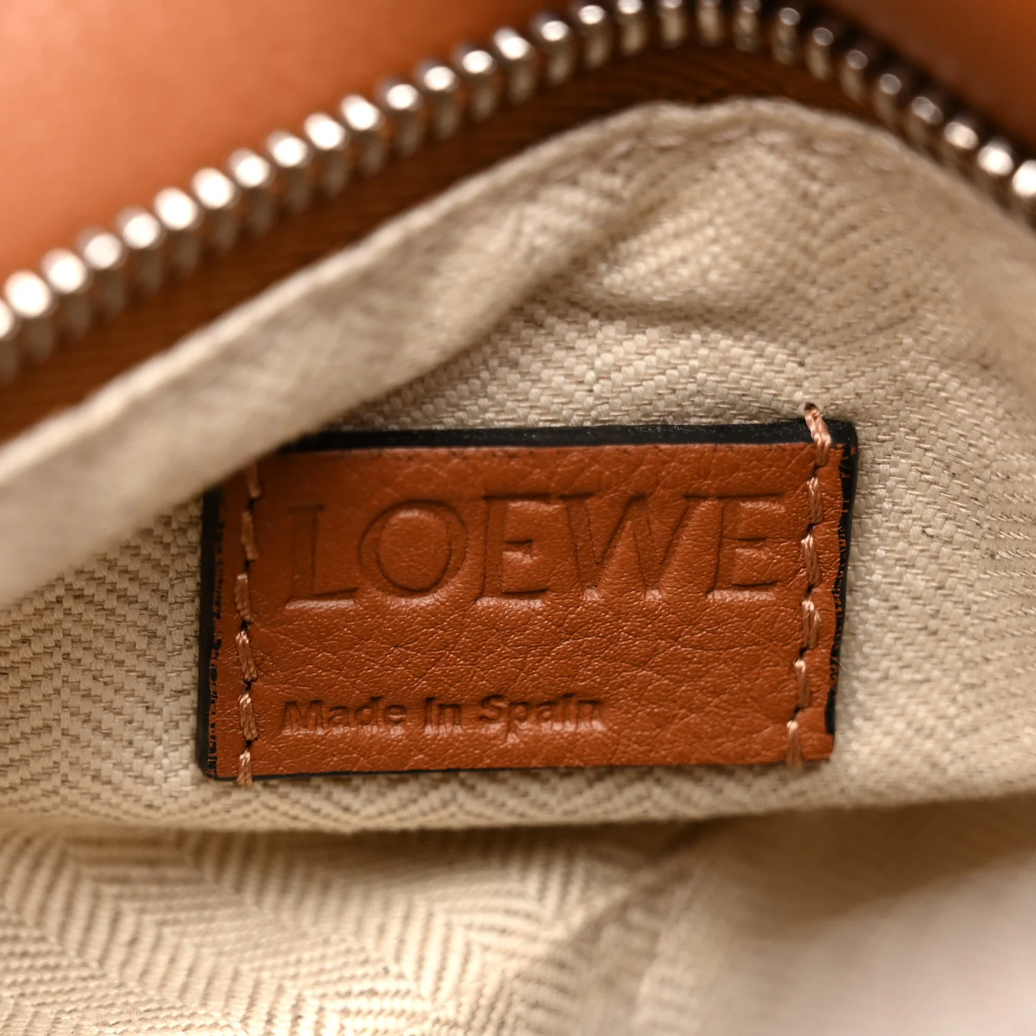 Calfskin Medium Puzzle Bag Tan - Image 6