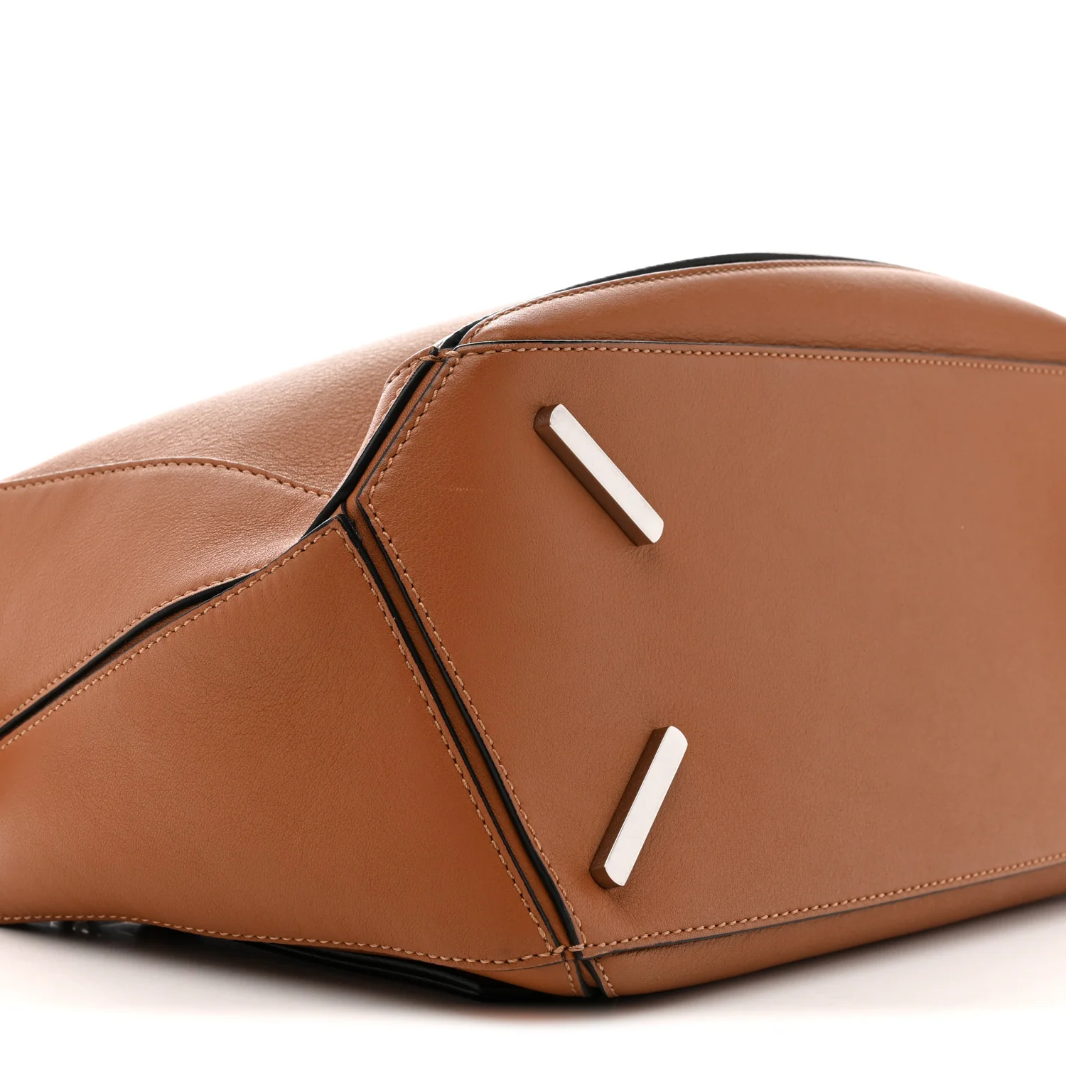 Calfskin Medium Puzzle Bag Tan - Image 9