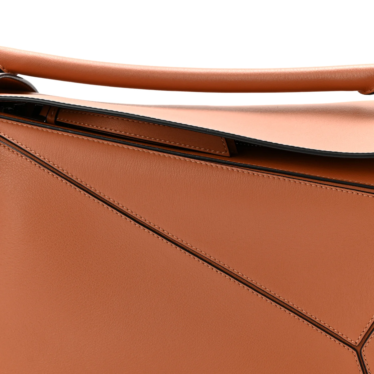 Calfskin Medium Puzzle Bag Tan - Image 8