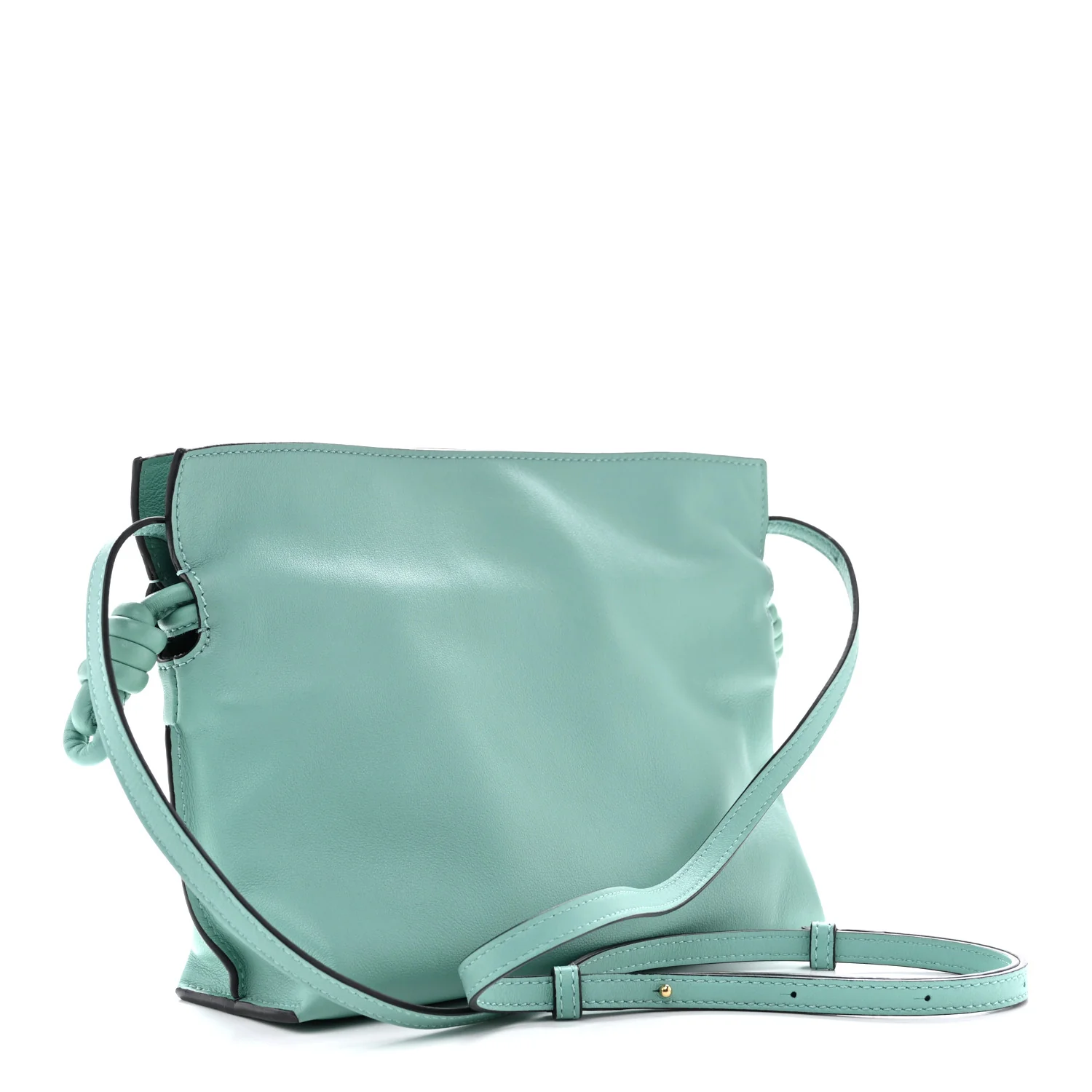 Calfskin Mini Flamenco Knot Bag Fresh Mint - Image 3