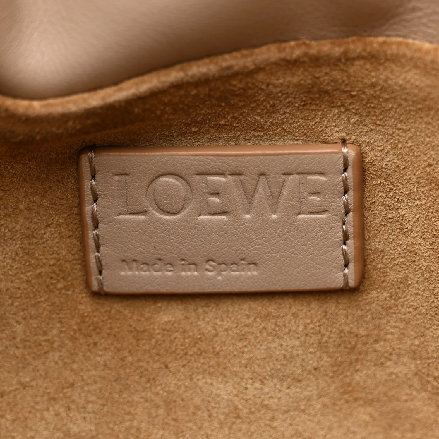 Calfskin Mini Flamenco Knot Clutch Sand - Image 6
