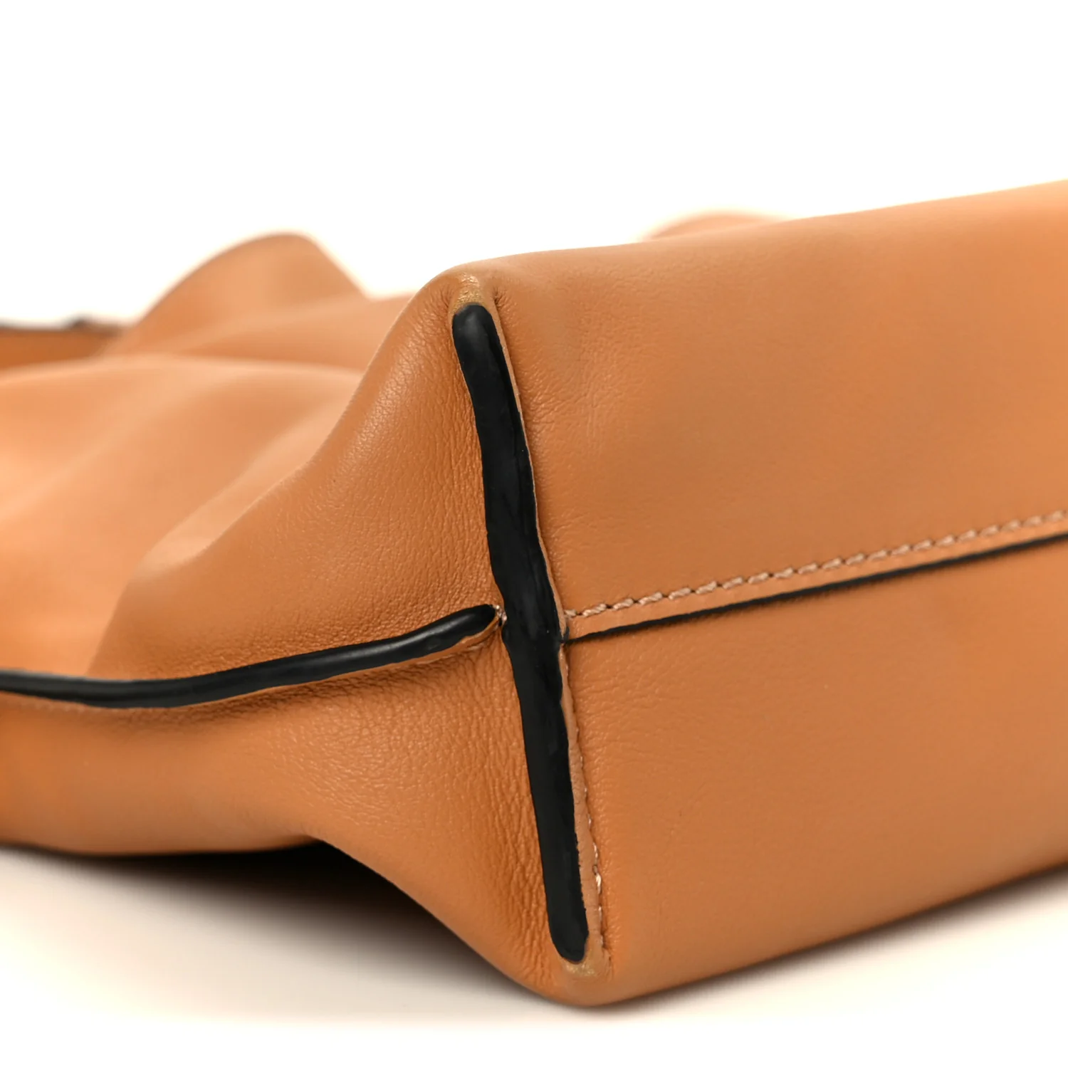 Calfskin Mini Flamenco Knot Clutch Warm Desert - Image 9