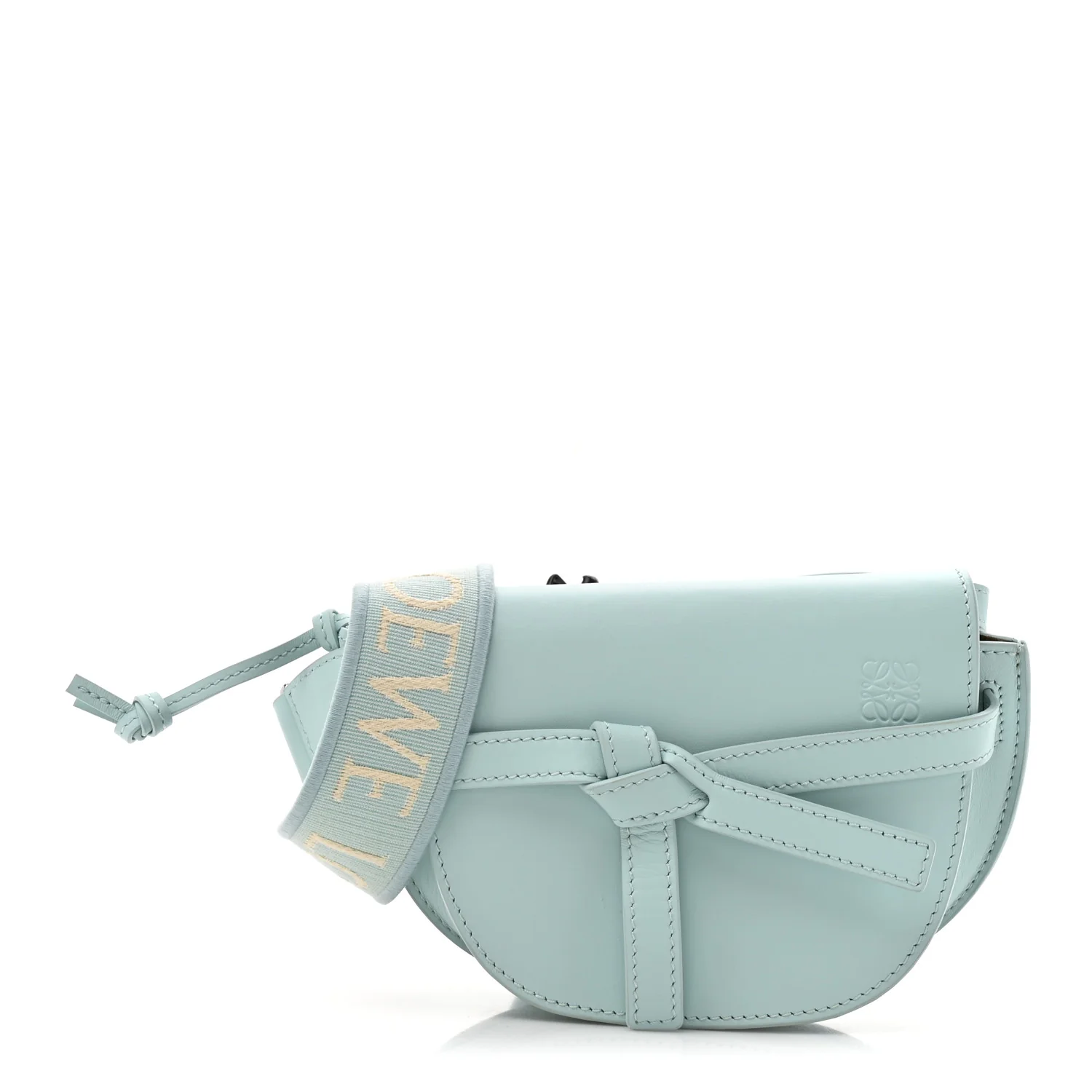 Calfskin Mini Gate Dual Bag Abyss Blue