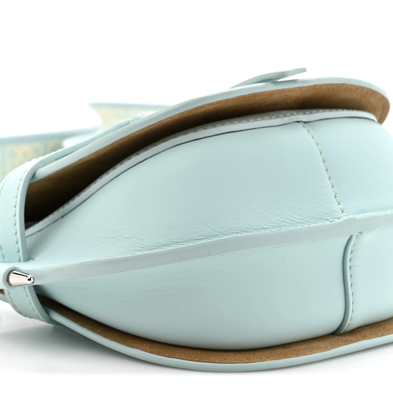 Calfskin Mini Gate Dual Bag Abyss Blue - Image 10