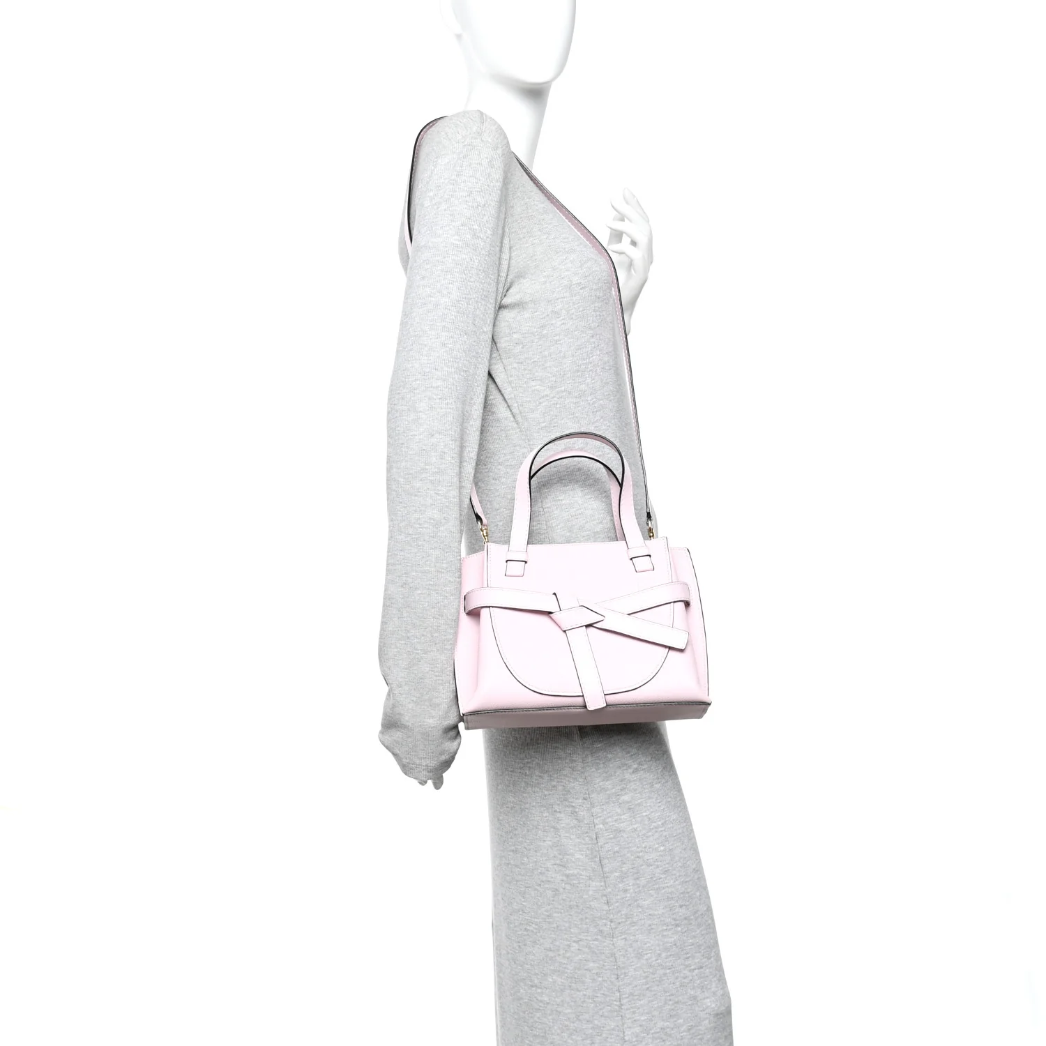 Calfskin Mini Gate Tote Icy Pink - Image 2