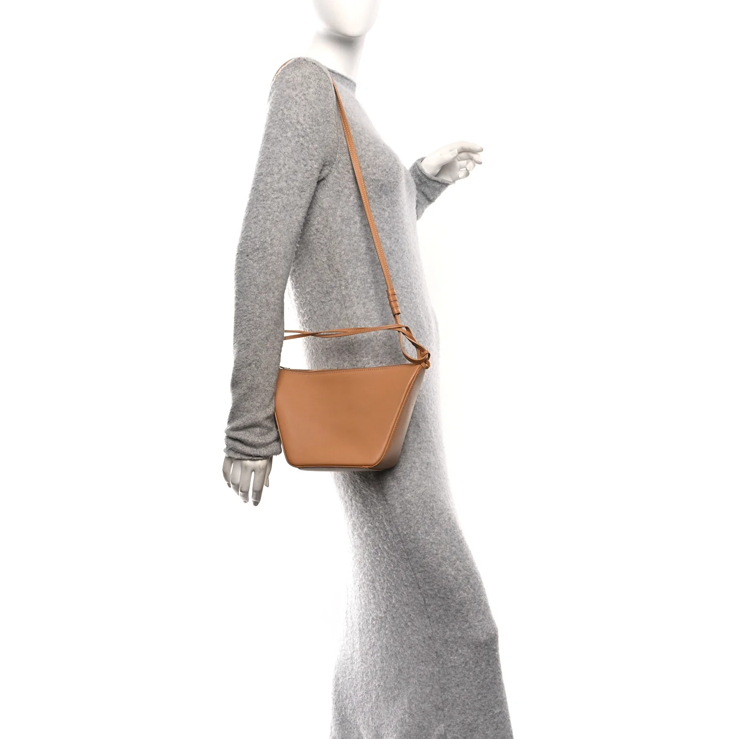 Calfskin Mini Hammock Hobo Tan - Image 2