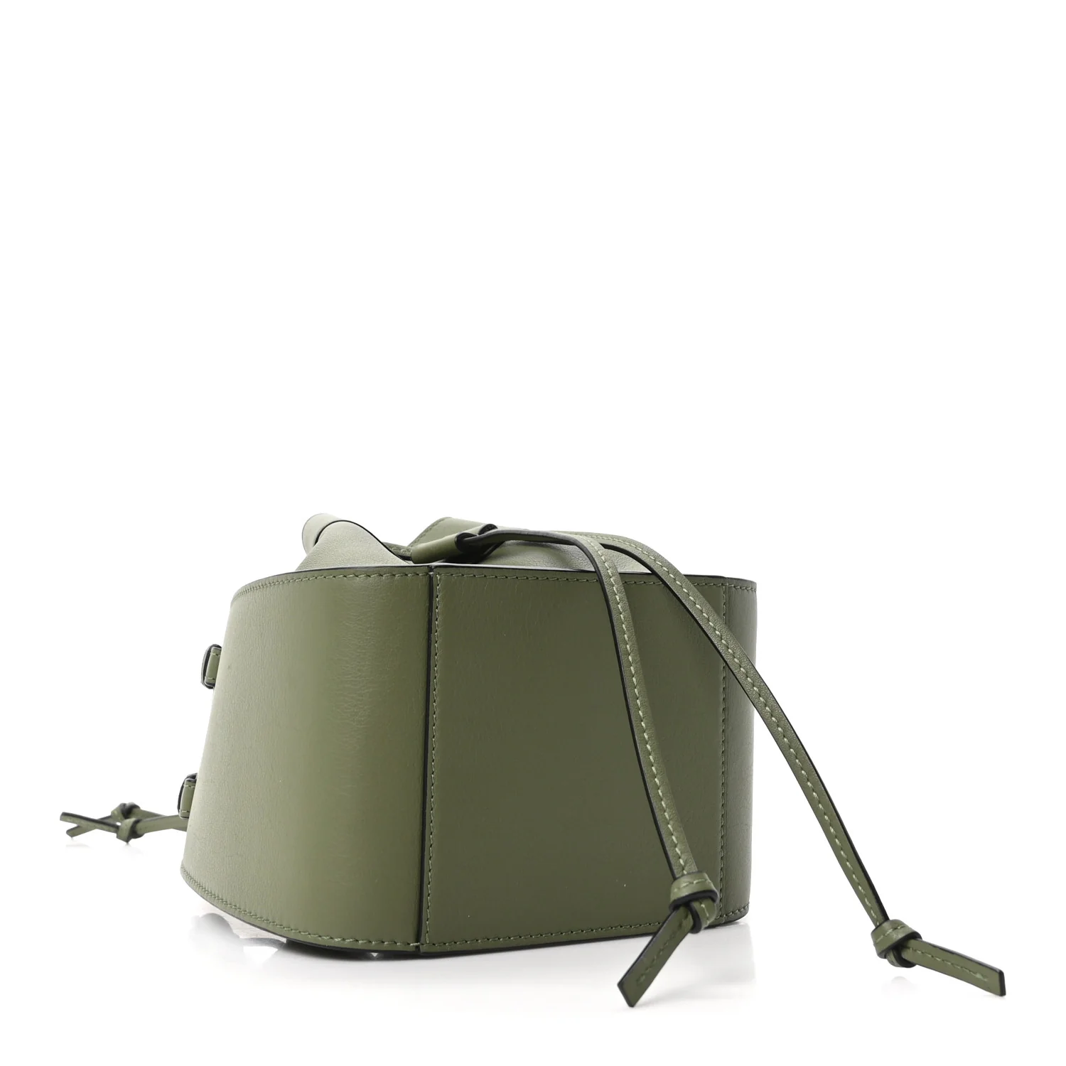 Calfskin Mini Hammock Shoulder Bag Avocado - Image 4