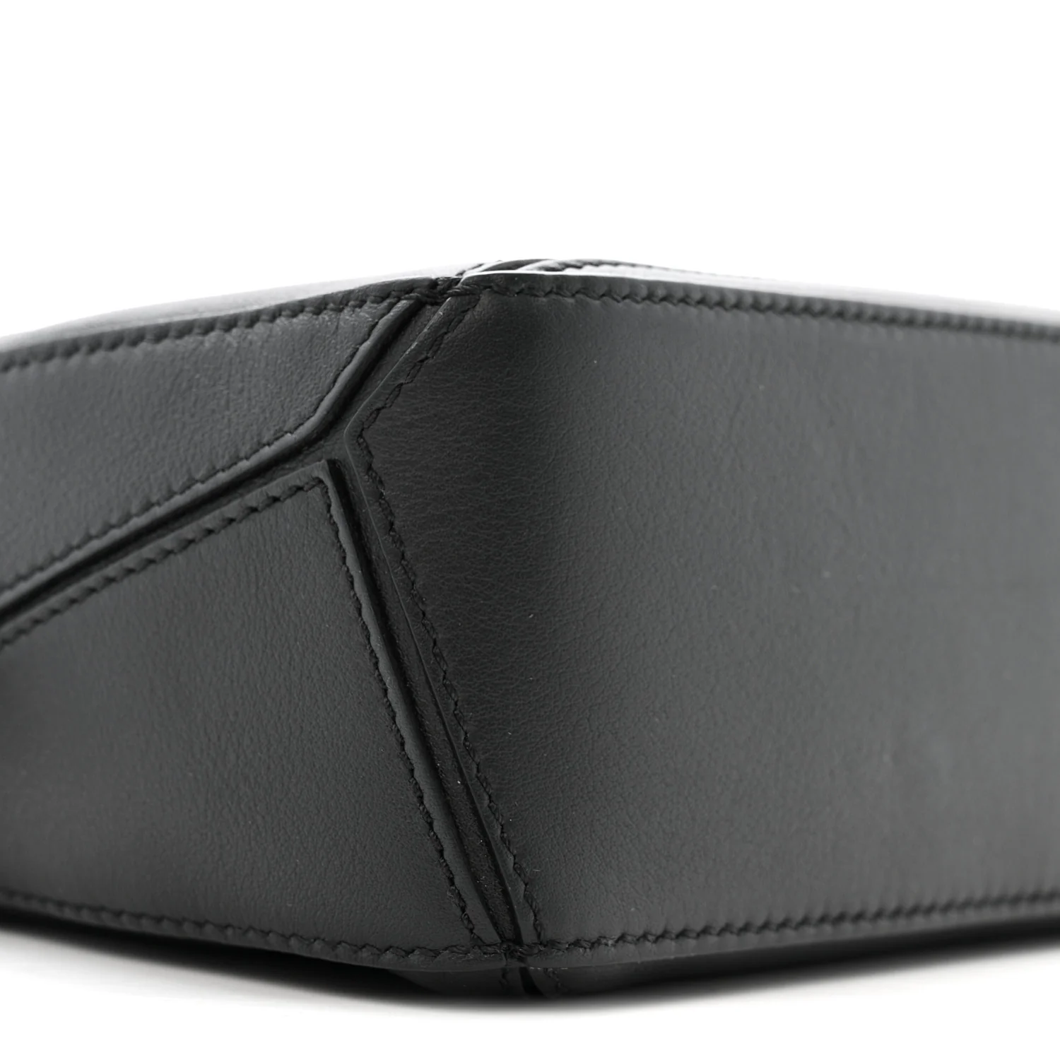 Calfskin Mini Puzzle Bag Black - Image 8