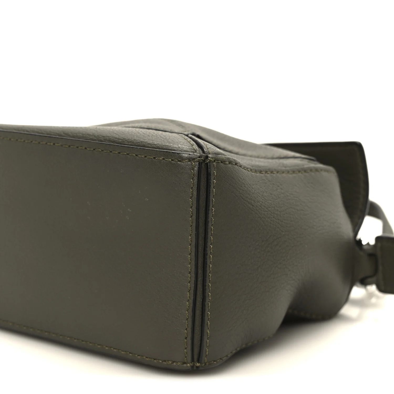 Calfskin Mini Puzzle Bag Khaki Green - Image 11