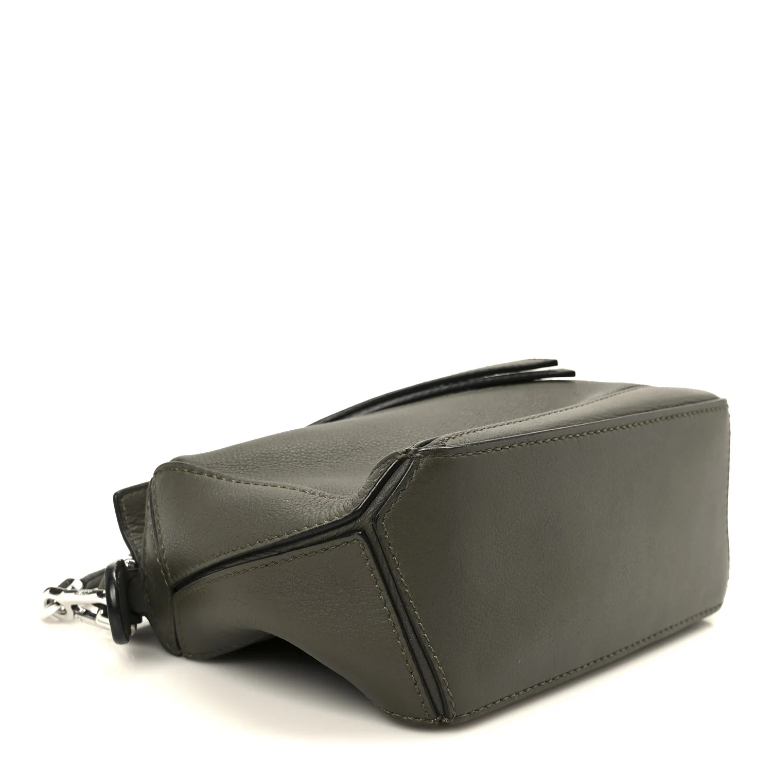 Calfskin Mini Puzzle Bag Khaki Green - Image 4