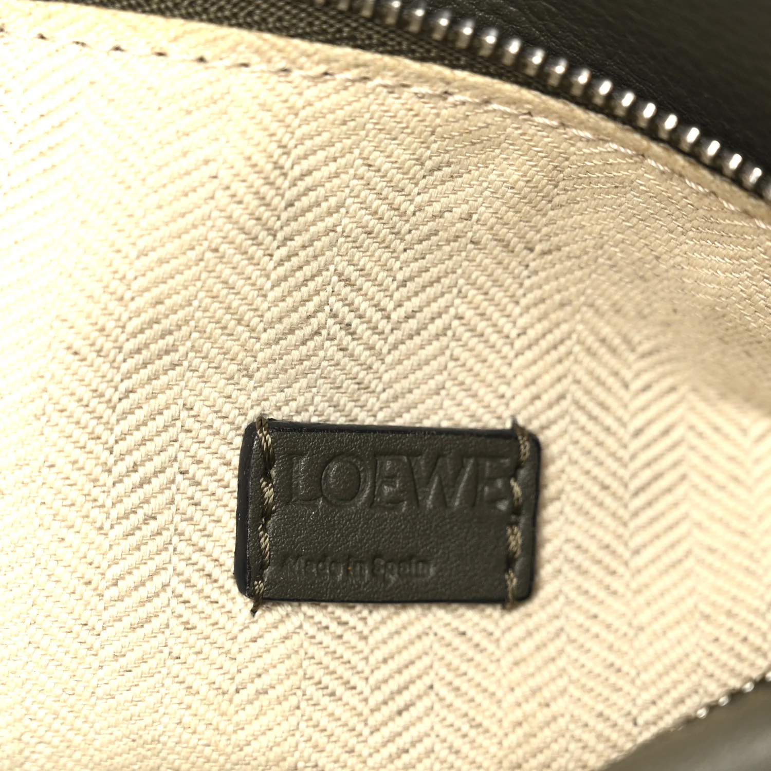 Calfskin Mini Puzzle Bag Khaki Green - Image 6