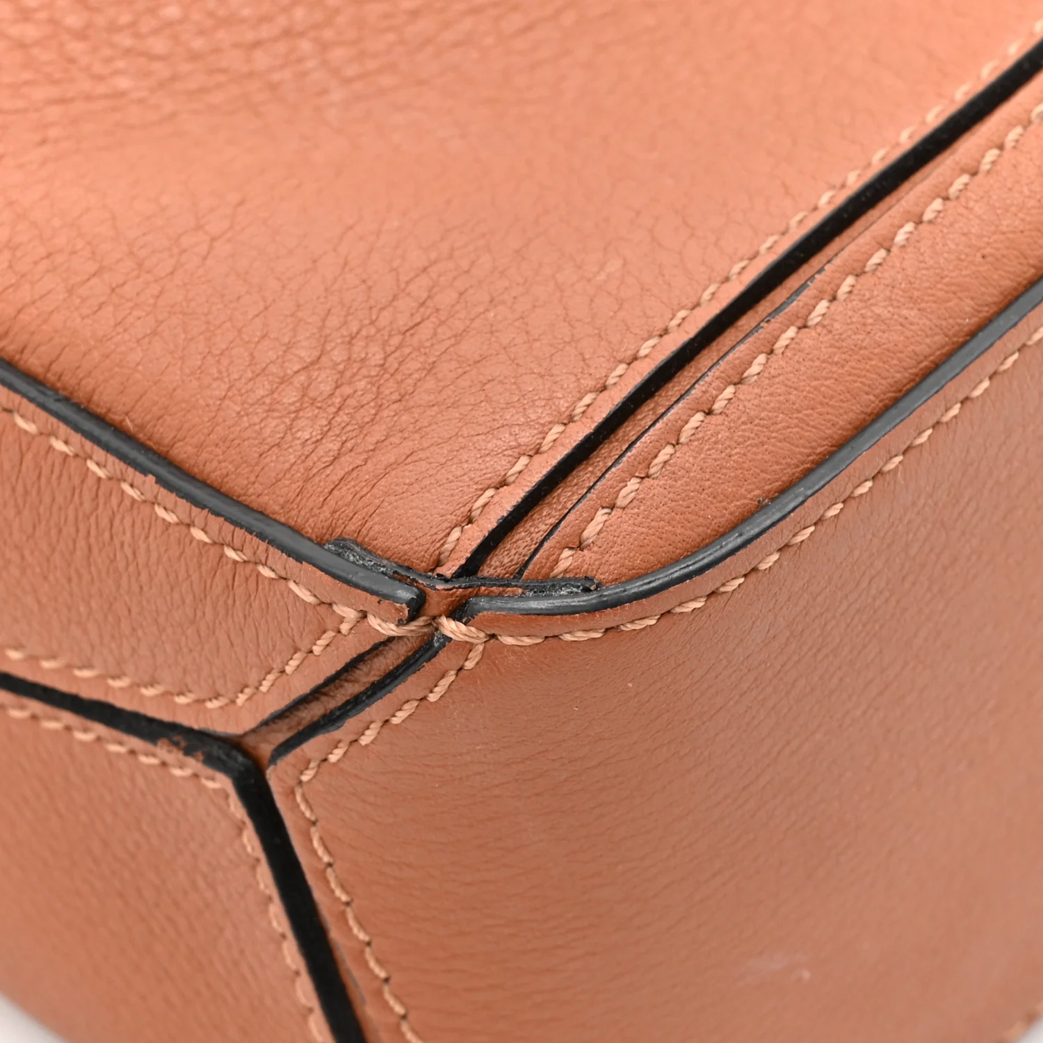 Calfskin Mini Puzzle Bag Tan - Image 11