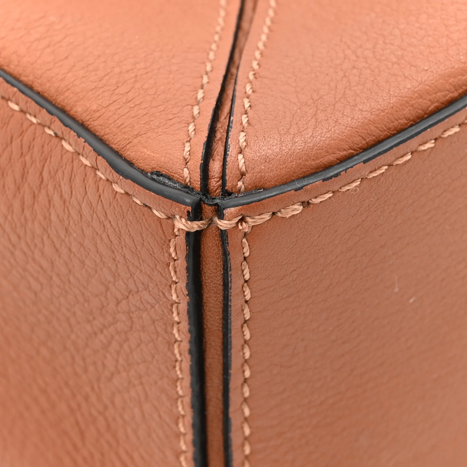Calfskin Mini Puzzle Bag Tan - Image 12