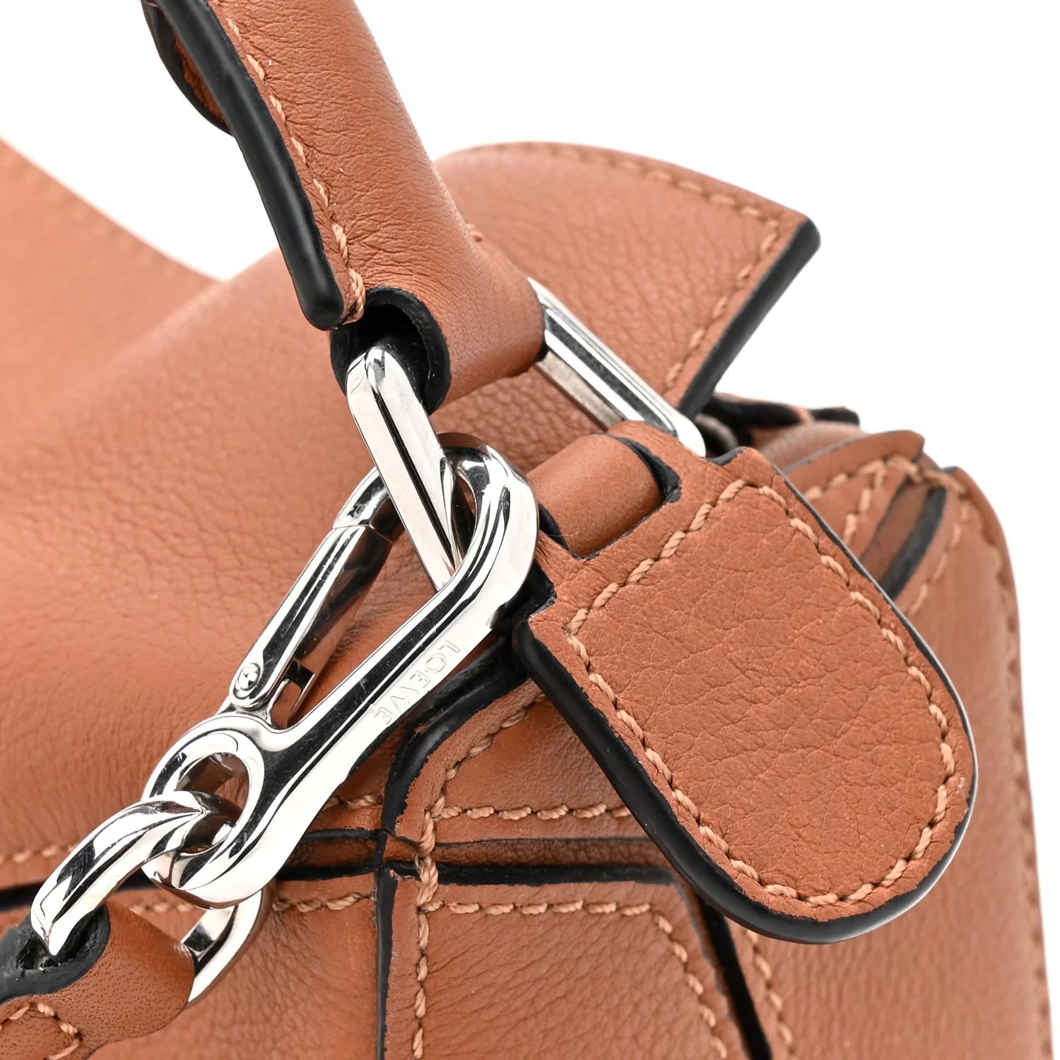Calfskin Mini Puzzle Bag Tan - Image 13