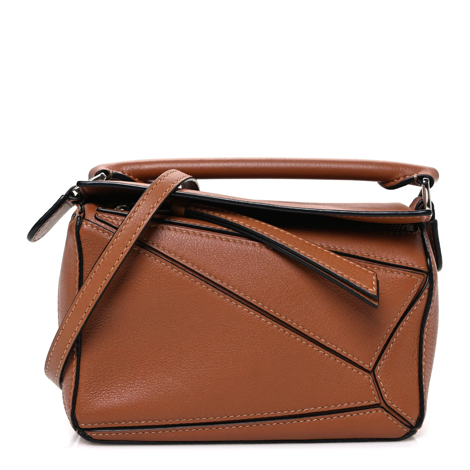 Calfskin Mini Puzzle Bag Tan