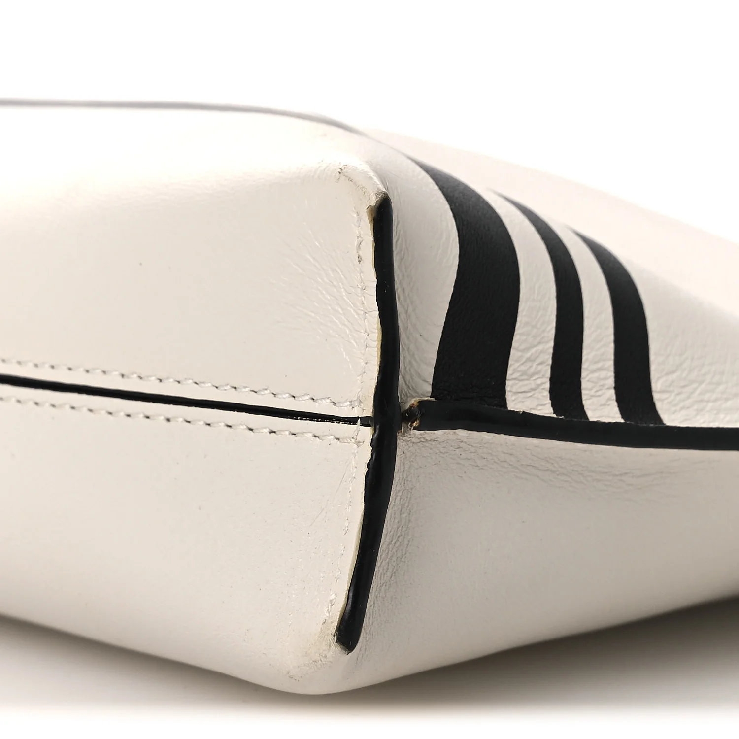 Calfskin Mushroom T Pouch Bag White - Image 10