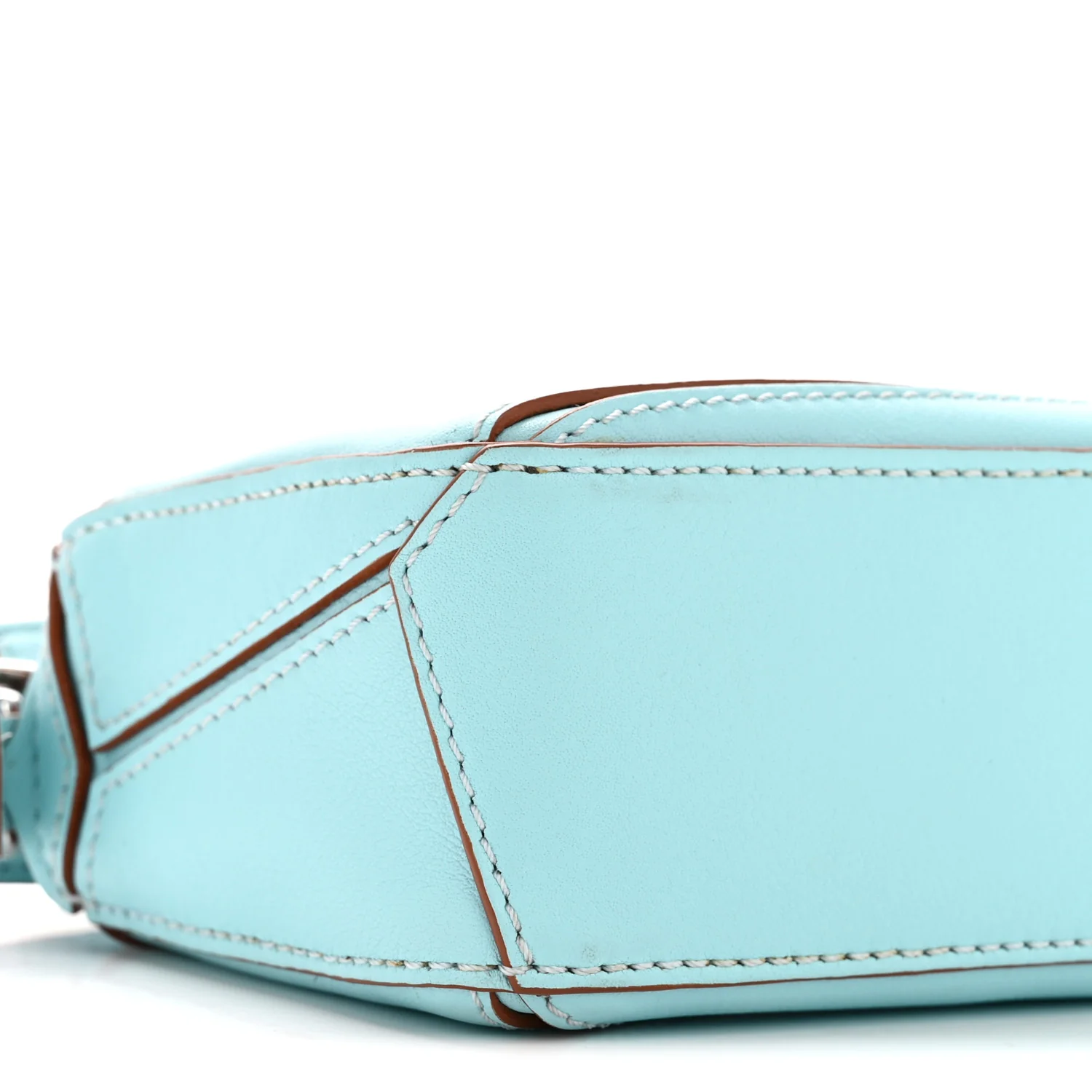 Calfskin Nano Puzzle Bag Pacific Aqua - Image 9