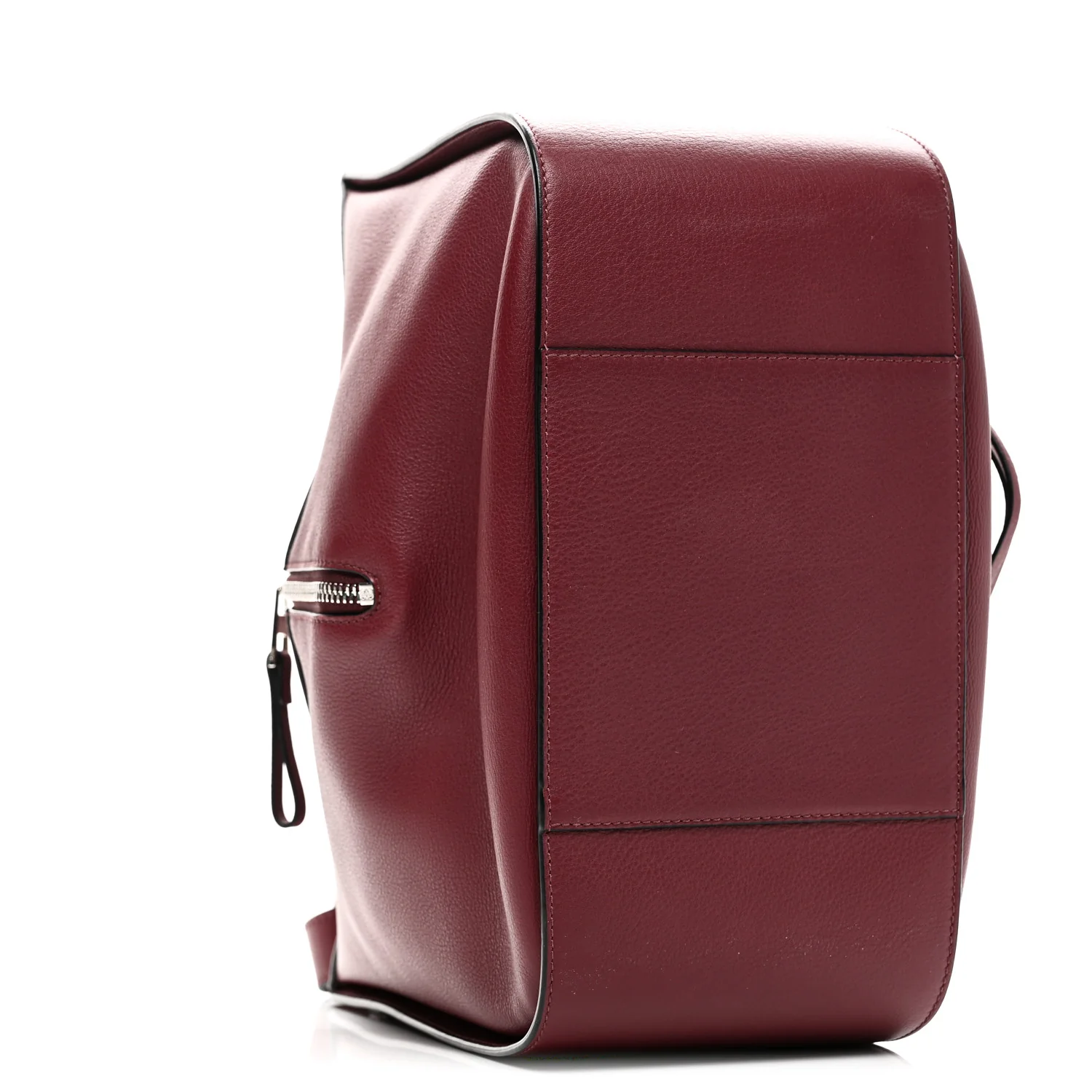 Calfskin Small Hammock Shoulder Bag Dark Red - Image 8