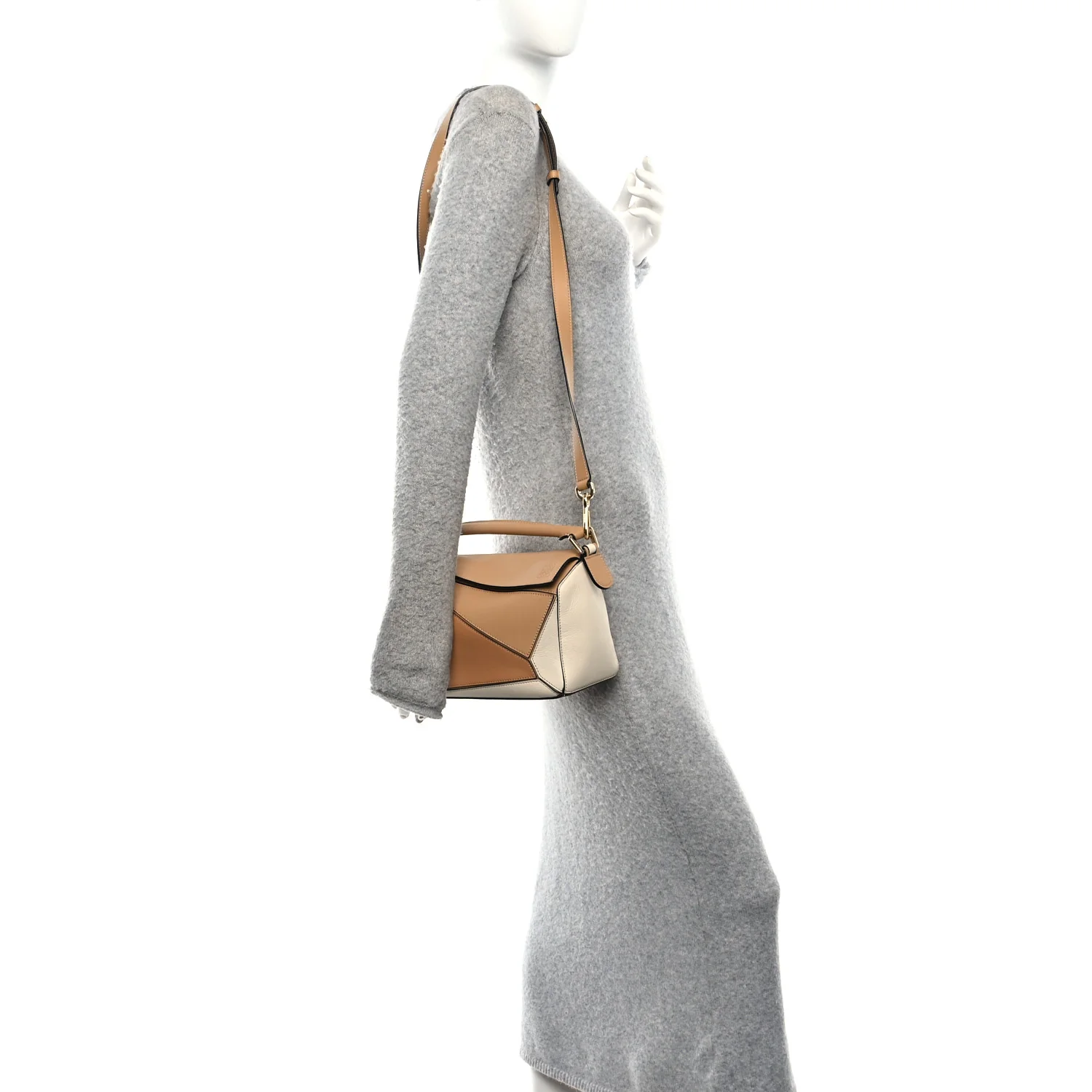 Calfskin Small Puzzle Bag Dune Warm Desert - Image 2